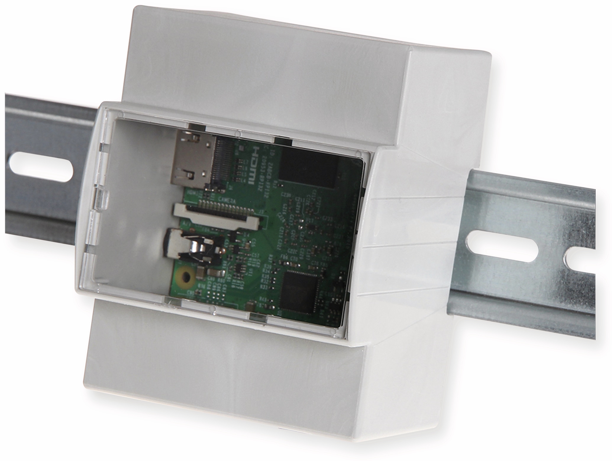 JOY-IT Hutschienen Gehäuse für Raspberry Pi Modell 2B, 3B, 3B+ JOY-IT Hutschienen Gehäuse für Raspberry Pi Modell B+, 2B, 3
