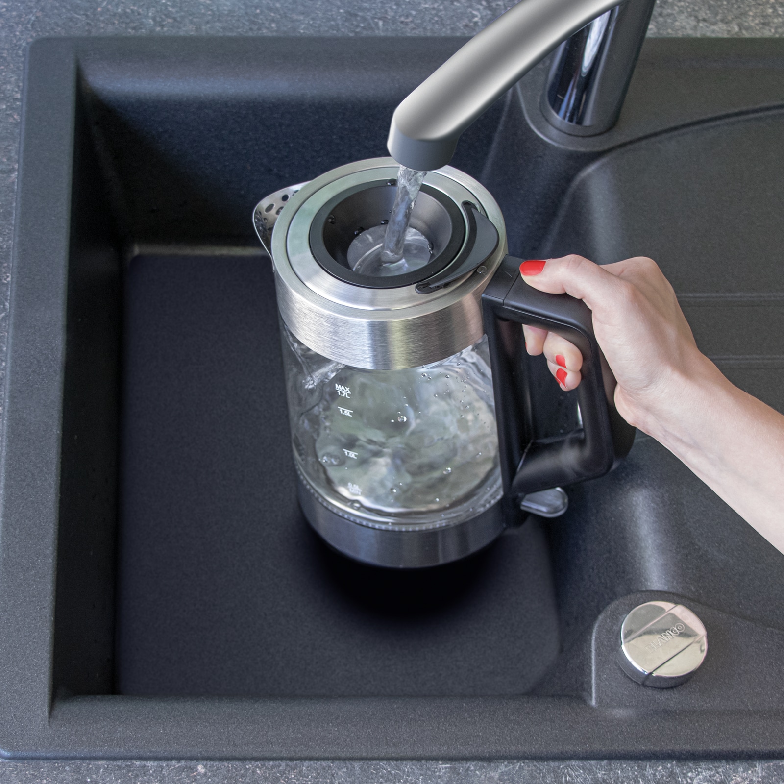 PROFI COOK Wasserkocher PC-WKS 1190 G inox LED, 1,7 L, 2200 W, Glas PROFI COOK Wasserkocher PC-WKS 1190 G inox LED, 1,7 L, 2200 W, Glas