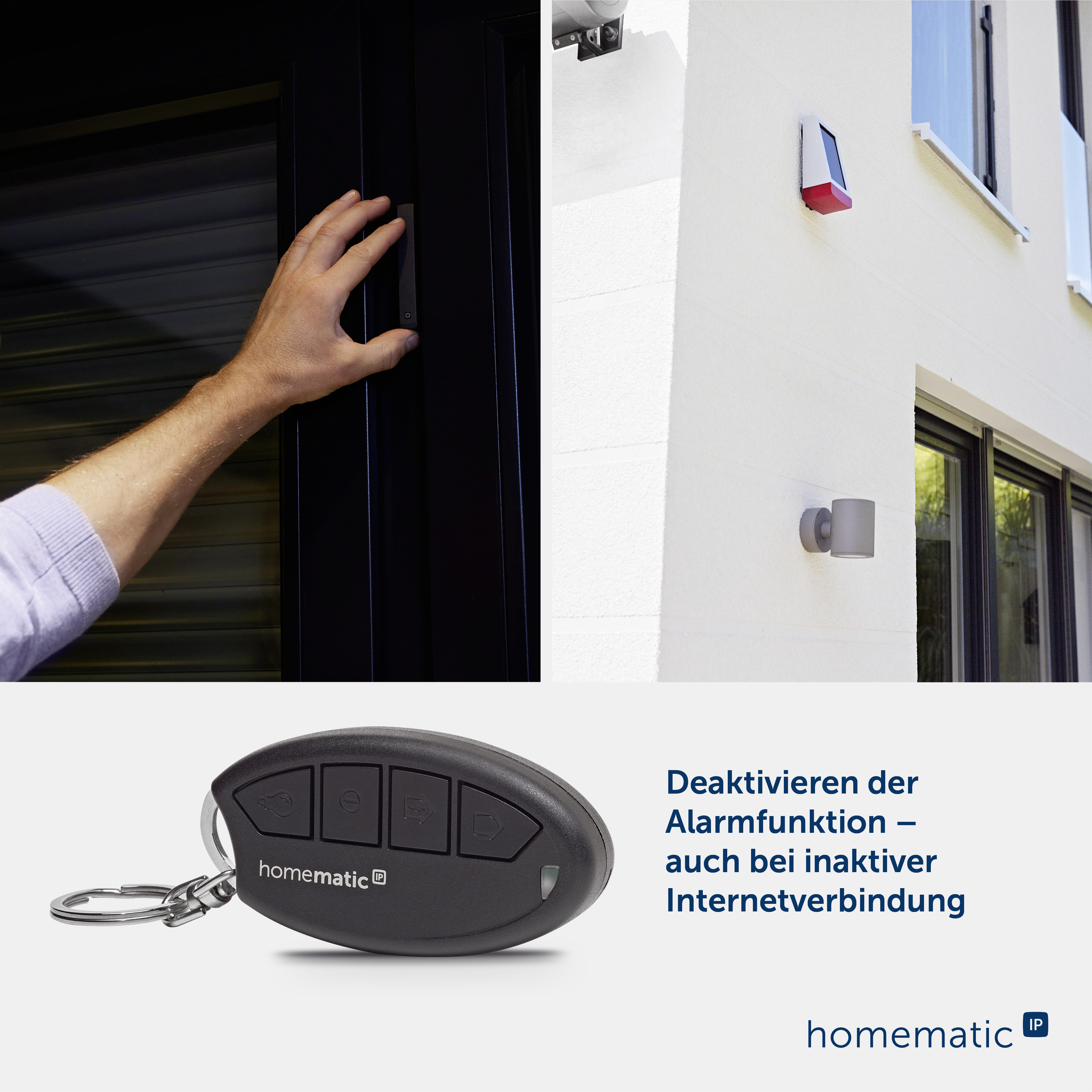 HOMEATIC IP Schlüsselbundfernbedienung 160741A0, Alarmfunktion HOMEATIC IP Schlüsselbundfernbedienung 160741A0, Alarmfunktion