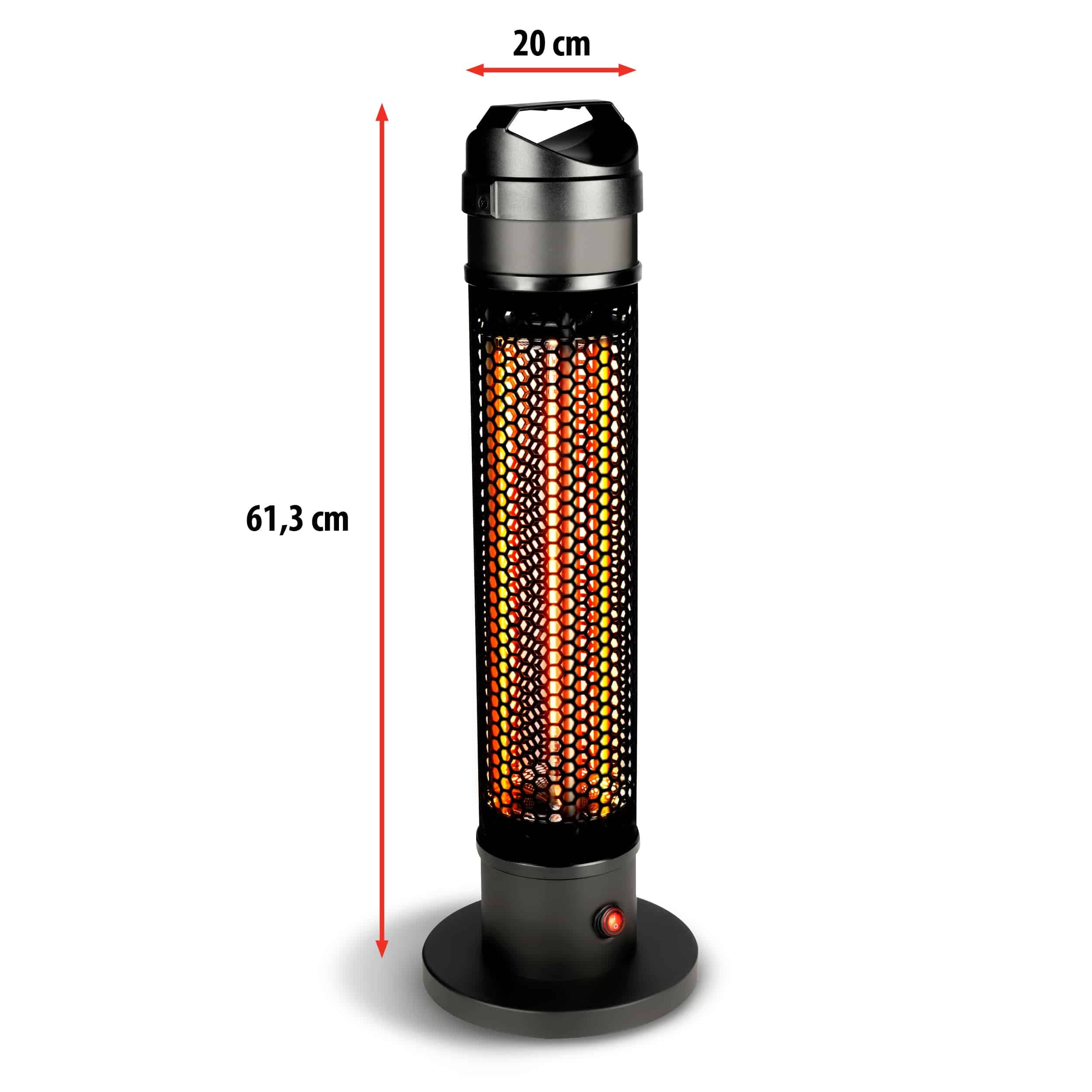 ALPINA Heizstrahler, 800 W, schwarz, In/Outdoor ALPINA Heizstrahler, 800 W, schwarz, In/Outdoor