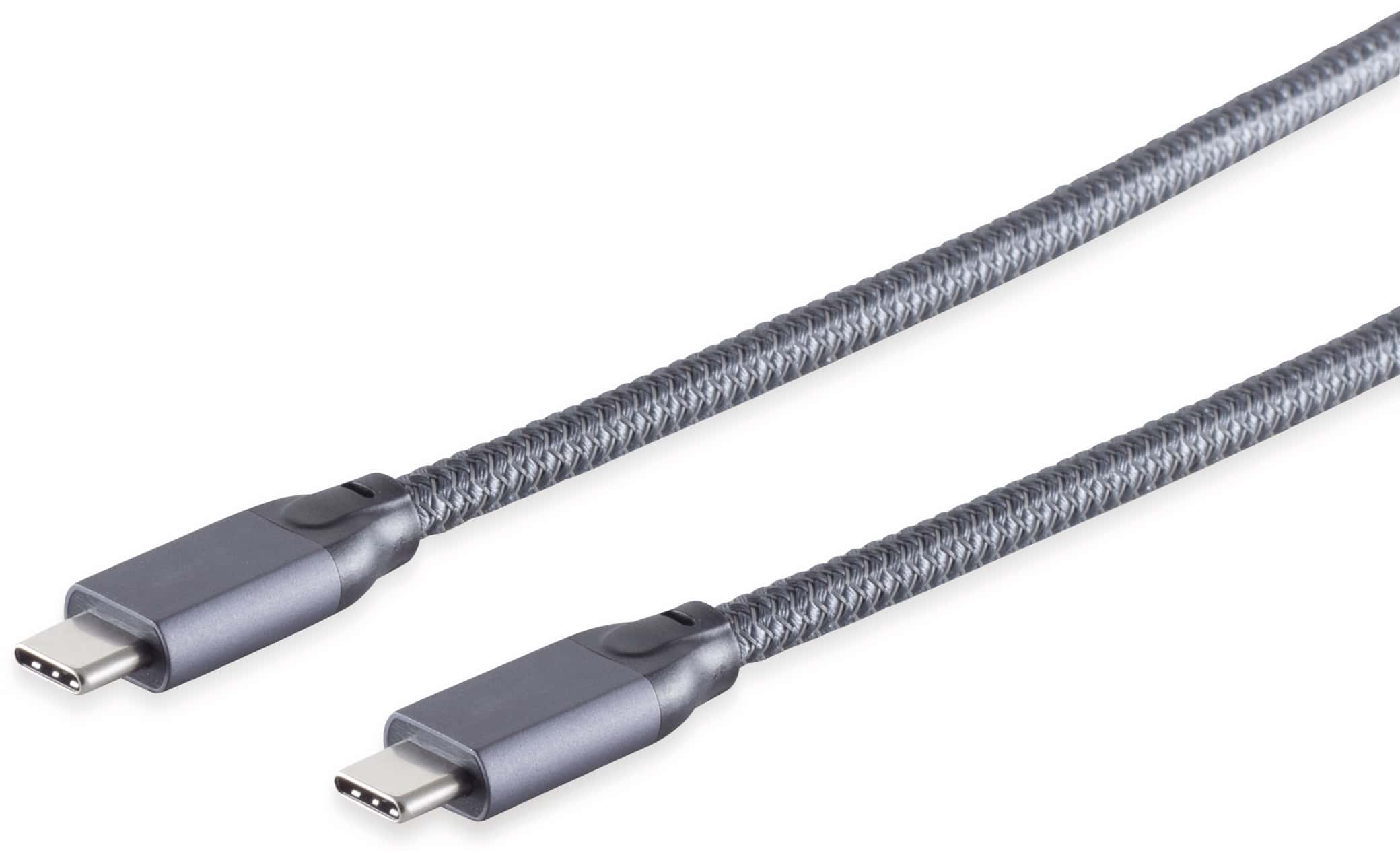 S-IMPULS USB 3.2 Gen 2x2 Type-C Kabel, 100 W, 4K, 1,0 m