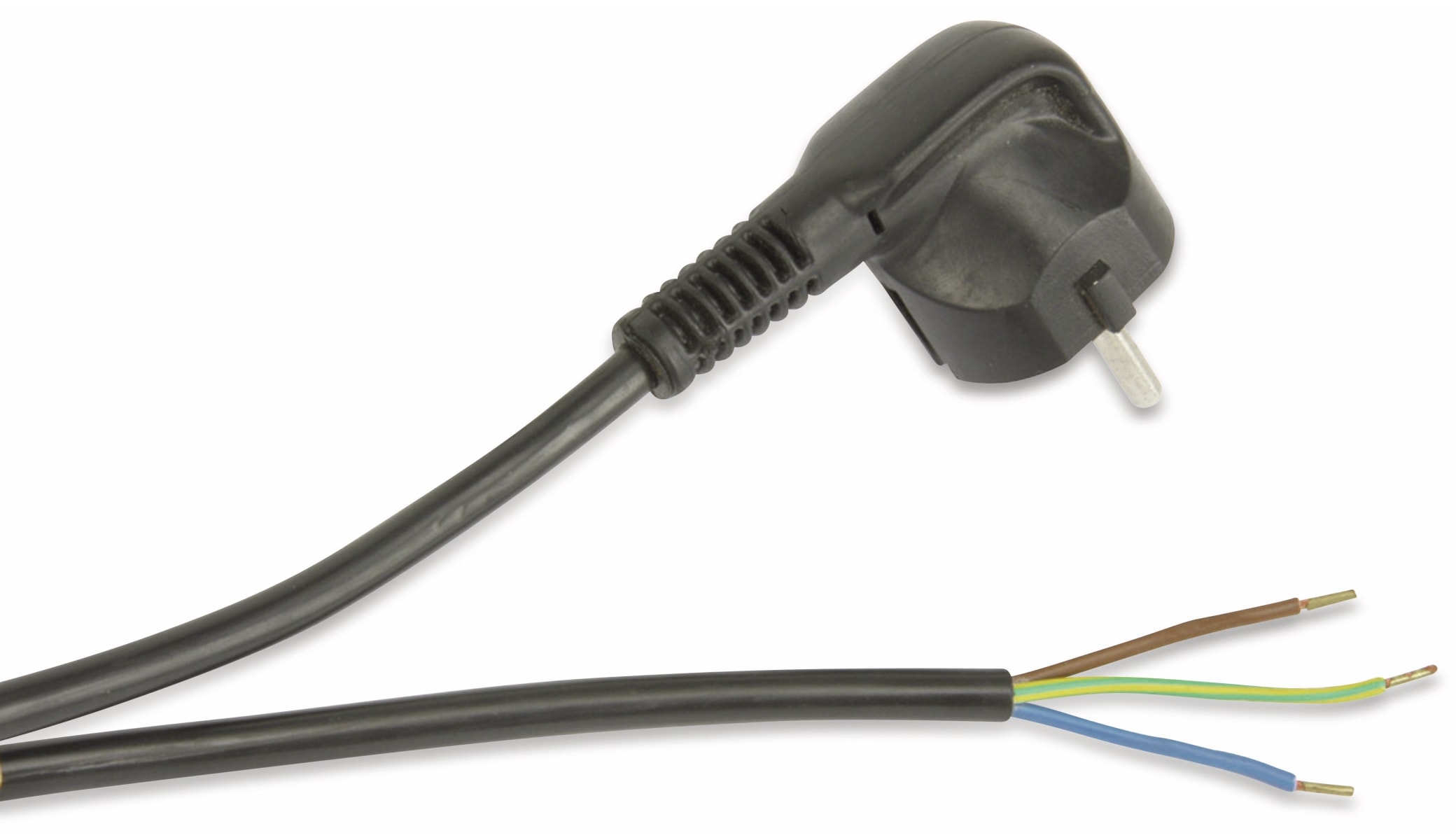 GOOBAY Netzkabel mit Schutzkontaktstecker, 2 m, schwarz GOOBAY Netzkabel mit Schutzkontaktstecker, 2 m, schwarz