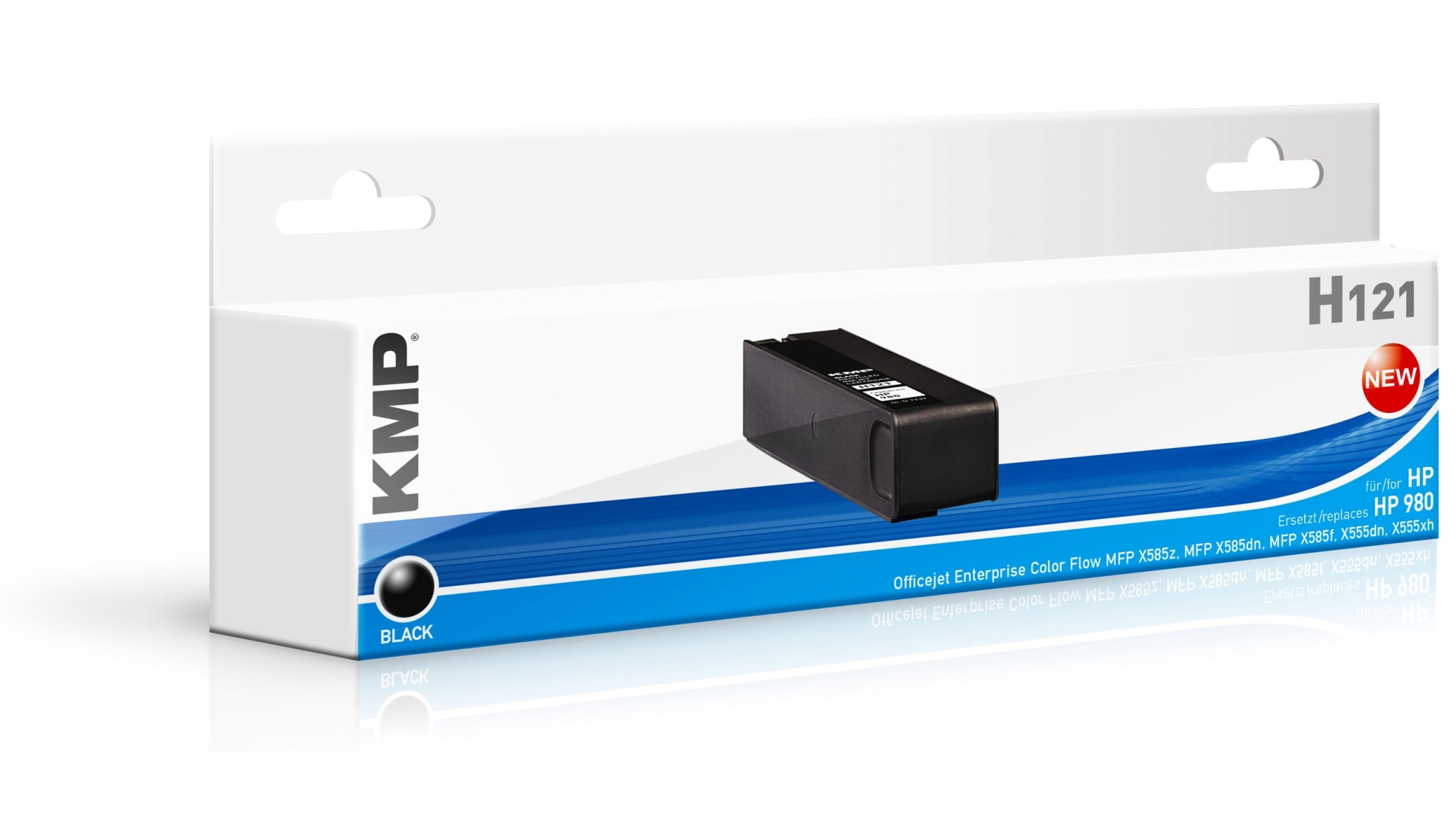 KMP Tintenpatrone kompatibel für HP 980 (D8J10A), schwarz