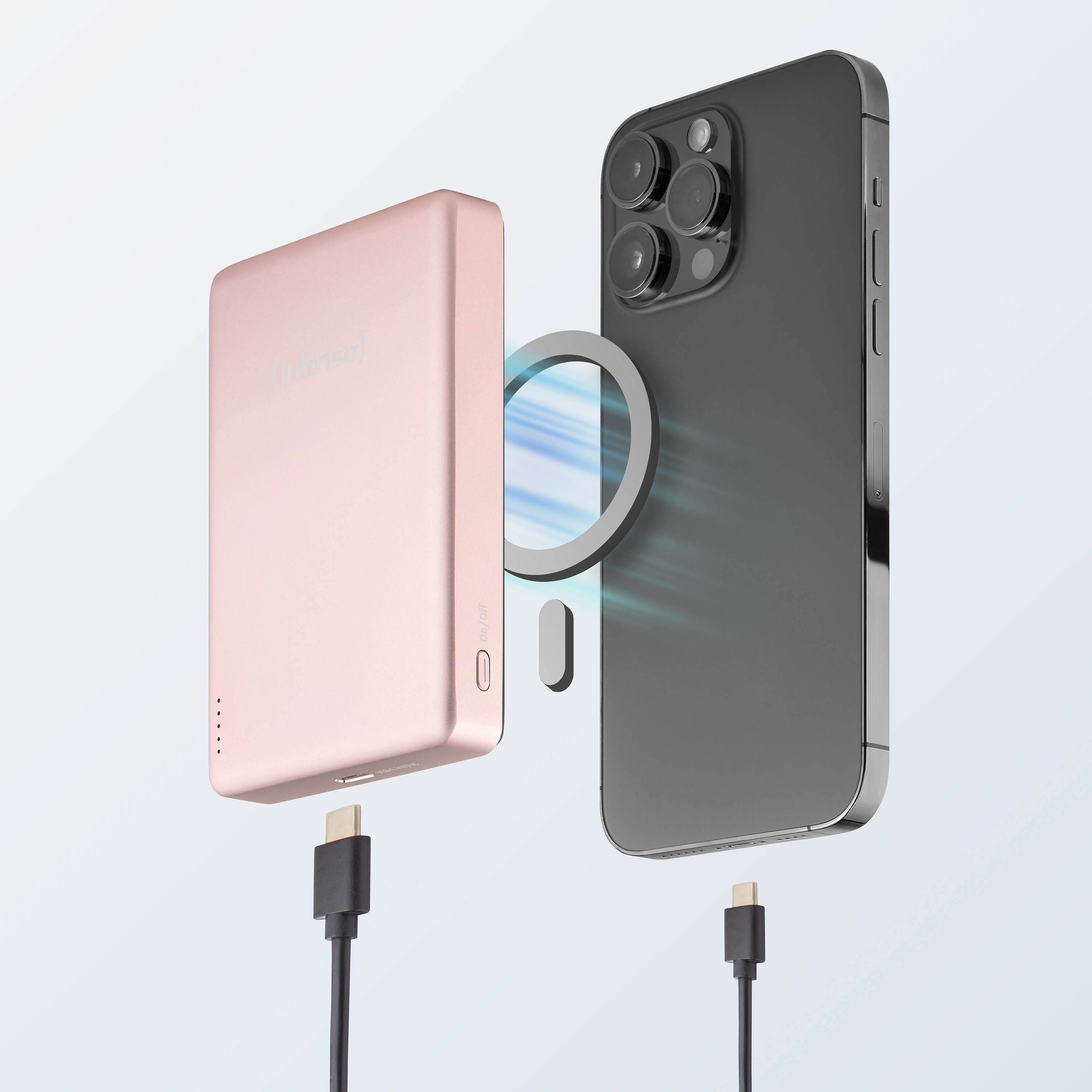 INTENSO Powerbank Magnetic Wireless, MW 10000, rose INTENSO Powerbank Magnetic Wireless, MW 10000, rose