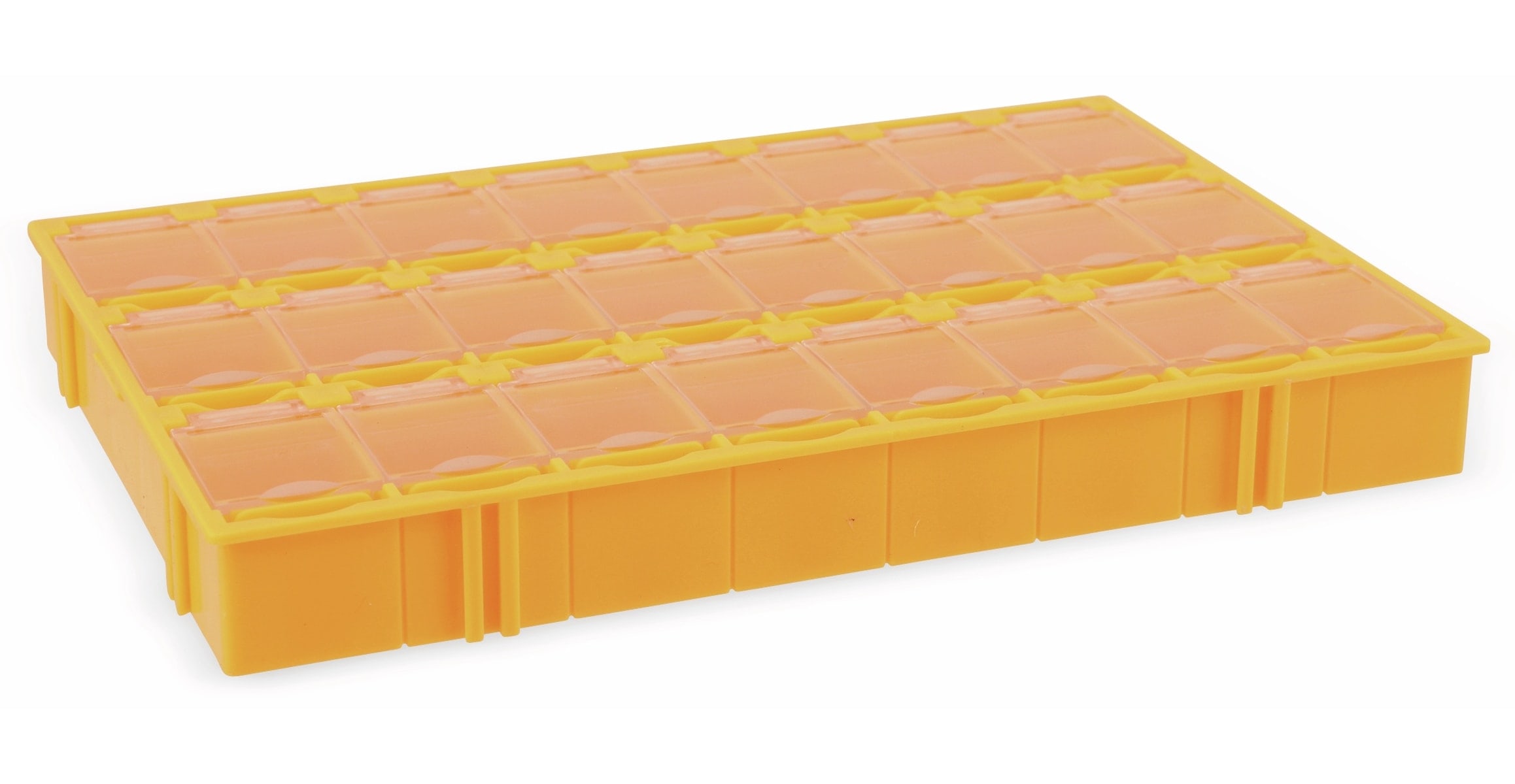 SMD-Systemcontainer T-156, 24-fach, orange SMD-Systemcontainer T-156, 24-fach, orange