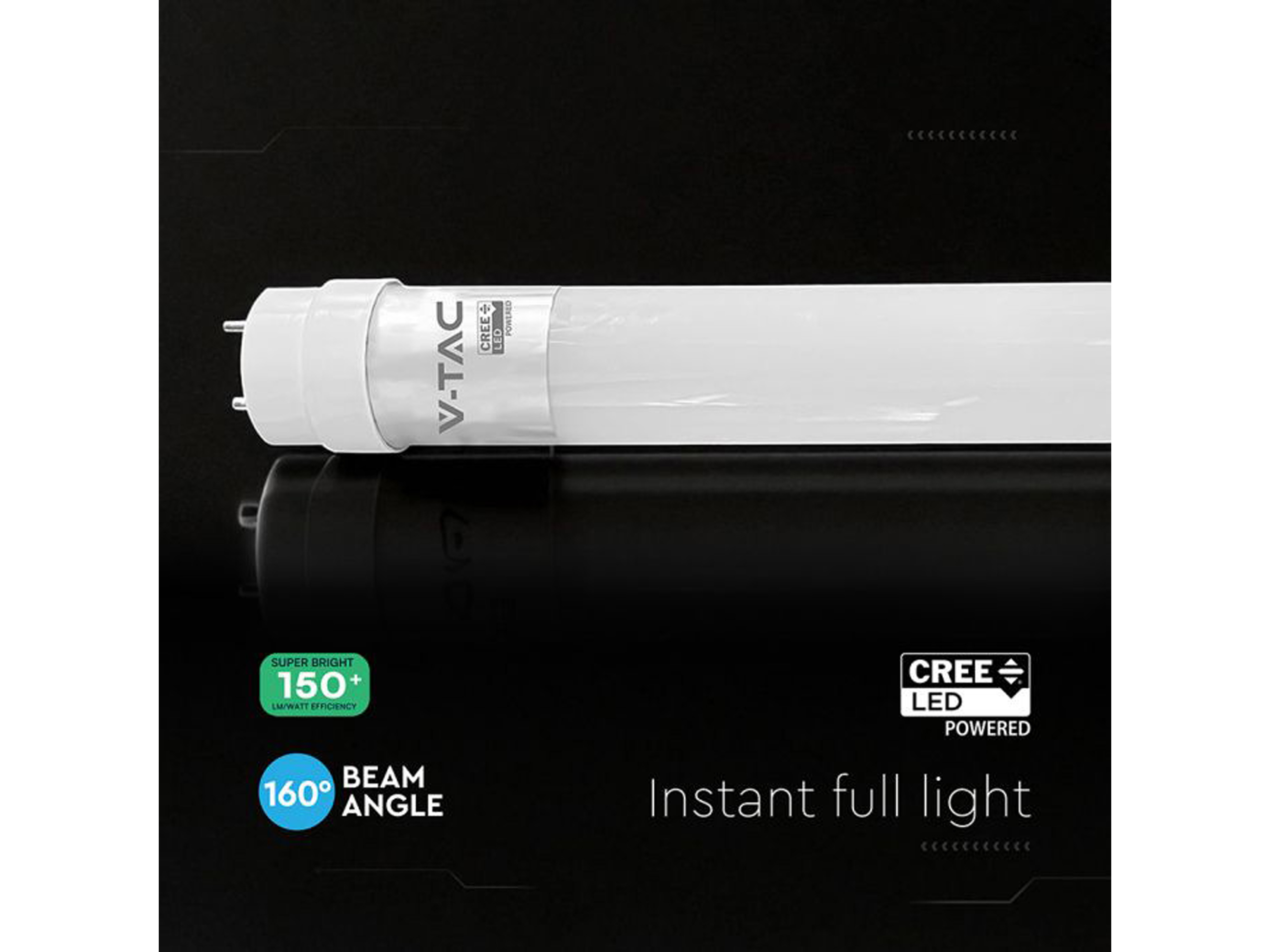 V-TAC LED-Röhre VT-015, 15W, 6500K, EEK: D, 2250lm, kaltweiß, IP20, 150 cm V-TAC LED-Röhre VT-015, 15W, 6500K, EEK: D, 2250lm, kaltweiß, IP20, 150 cm
