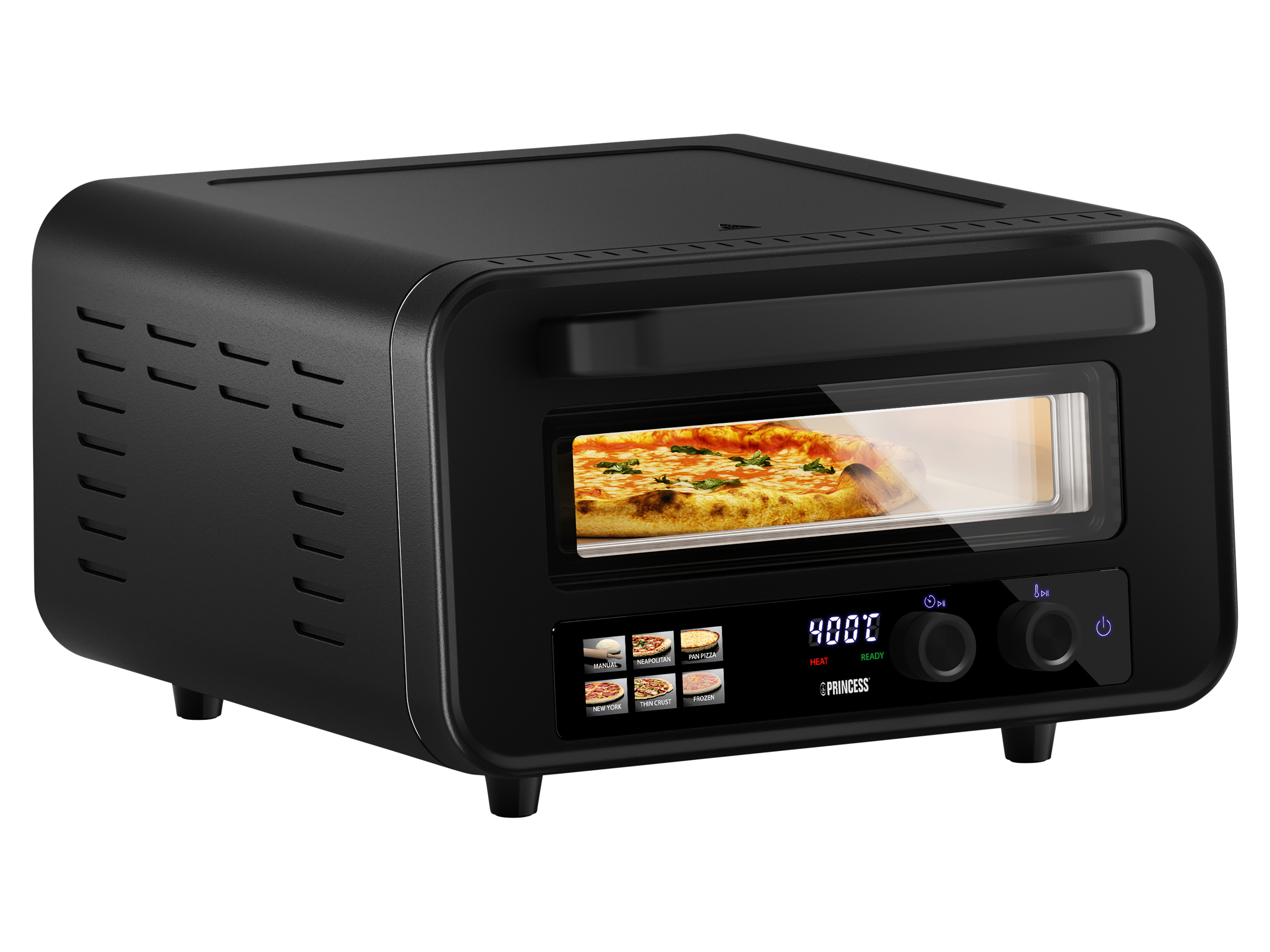 PRINCESS Pizzaofen Pro Max, 15L, 400°C, mit Pizzastein & Schaufel, 2100W PRINCESS Pizzaofen Pro Max, 15L, 400°C, mit Pizzastein & Schaufel, 2100W