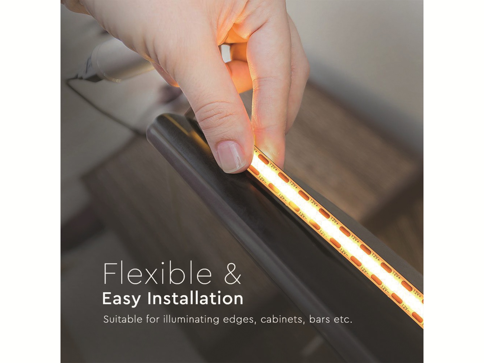 V-TAC LED-Strip VT-COB 512 (2650), 2560 LEDs, EEK: F, 60 W, 24V, 5000 lm, 4000 K, 5 m, IP 20, 90RA V-TAC LED-Strip VT-COB 512 (2650), 2560 LEDs, EEK: F, 60 W, 24V, 5000 lm, 4000 K, 5 m, IP 20, 90RA