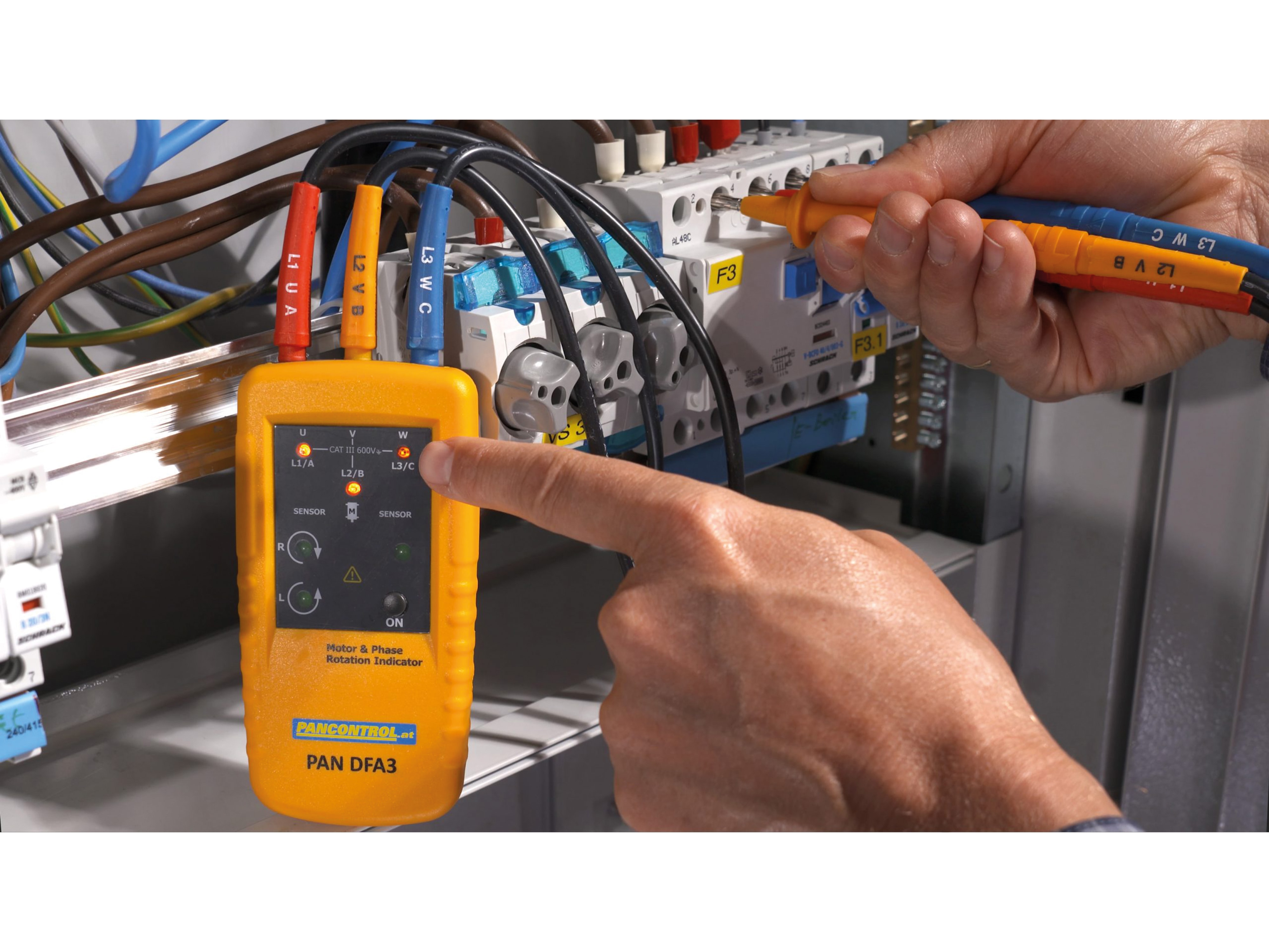 PANCONTROL Drehfeld- und Motor-Drehrichtungsanzeiger PAN DFA3 PANCONTROL Drehfeld- und Motor-Drehrichtungsanzeiger PAN DFA3