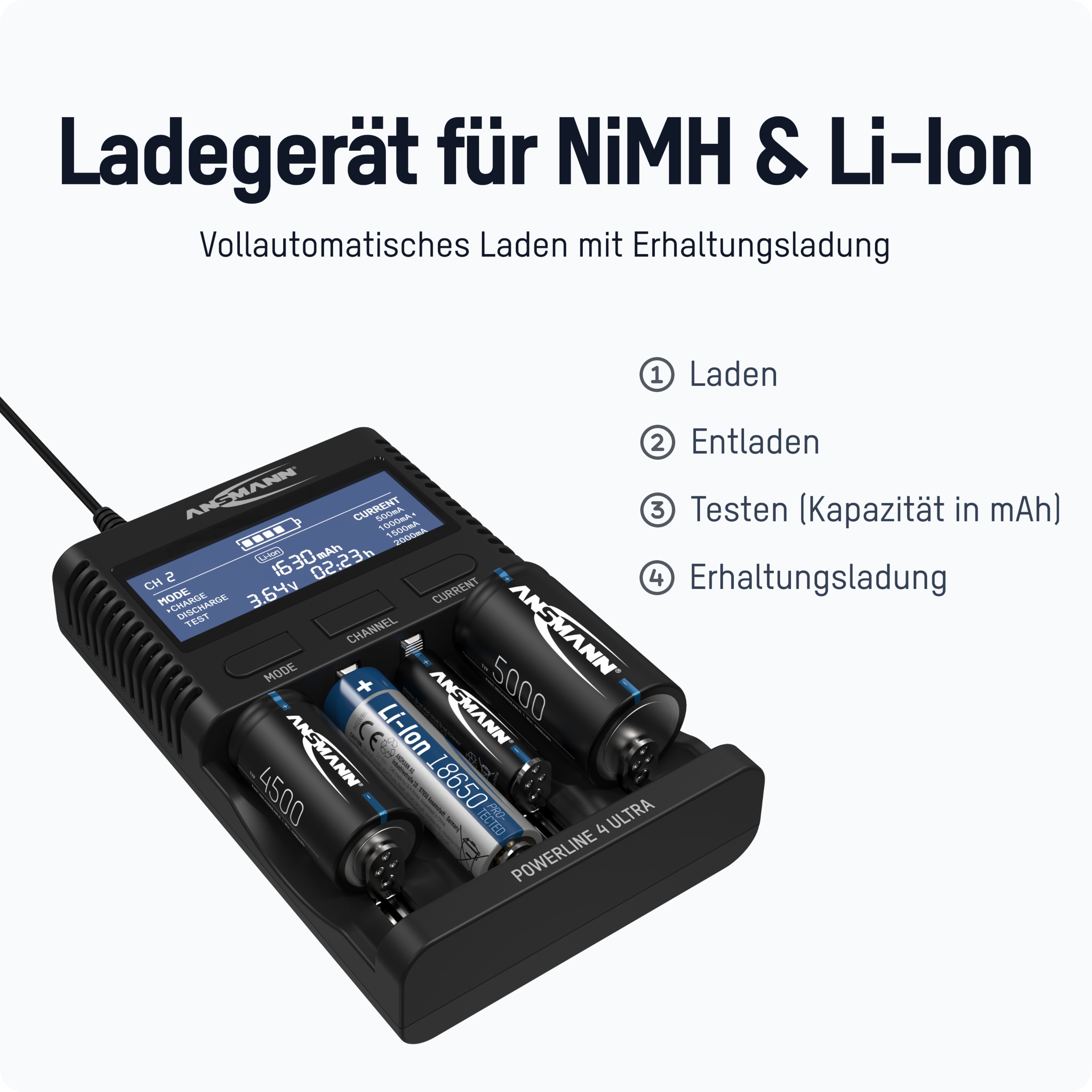 ANSMANN Ladegerät Powerline 4 Ultra ANSMANN Ladegerät Powerline 4 Ultra