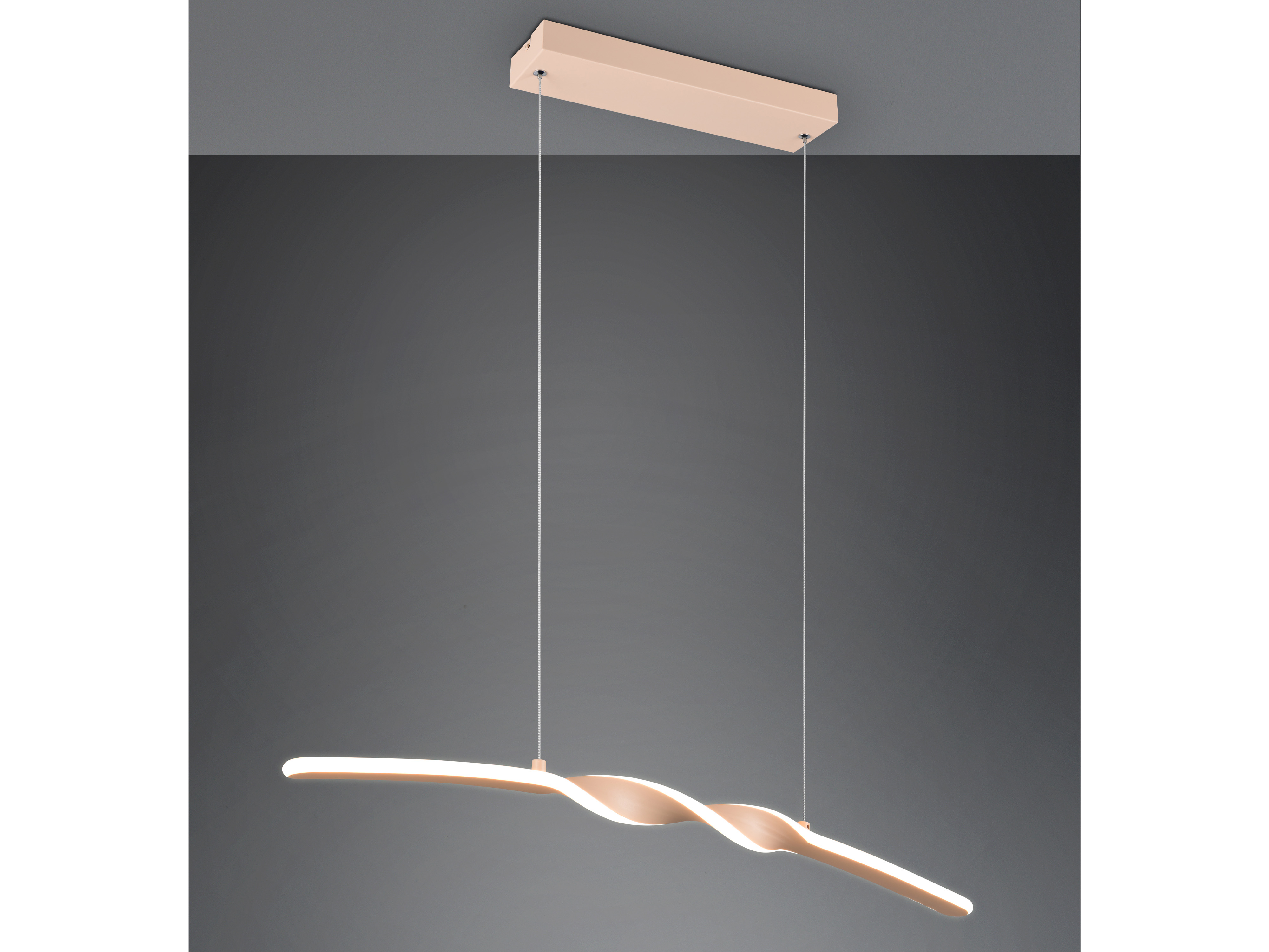 REALITY LED-Pendelleuchte Ginko R35791166, 18W, 1980lm, 3000K, warmweiß, IP20, sand REALITY LED-Pendelleuchte Ginko R35791166, 18W, 1980lm, 3000K, warmweiß, IP20, sand