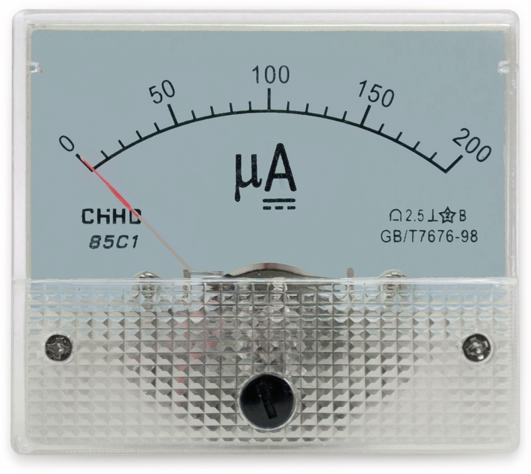 Einbau-Messinstrument, 0...200 µA- Einbau-Messinstrument, 0...200 µA-
