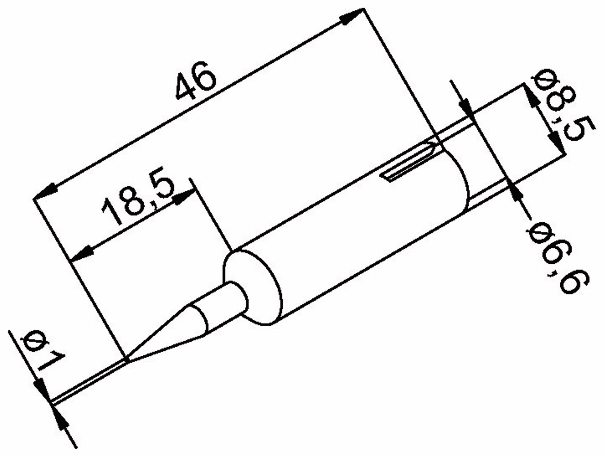 ERSA Lötspitze, 0832BDLF/SB, bleistiftspitz, 1,0 mm ERSA Lötspitze, 0832BDLF/SB, bleistiftspitz, 1,0 mm