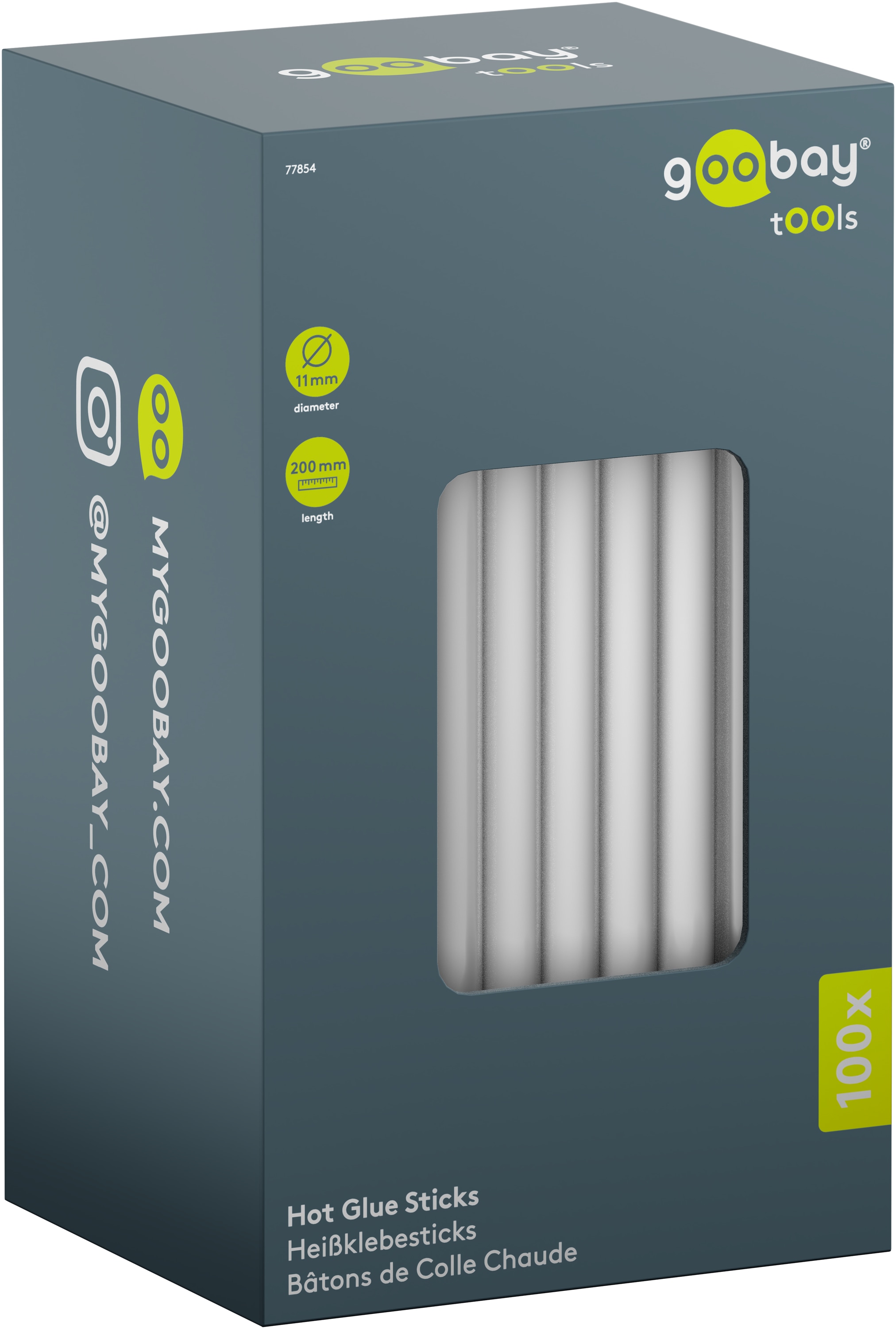 GOOBAY TOOLS Heißklebesticks, 77854, 11 mm, 100 Stück GOOBAY TOOLS Heißklebesticks, 77854, 11 mm, 100 Stück