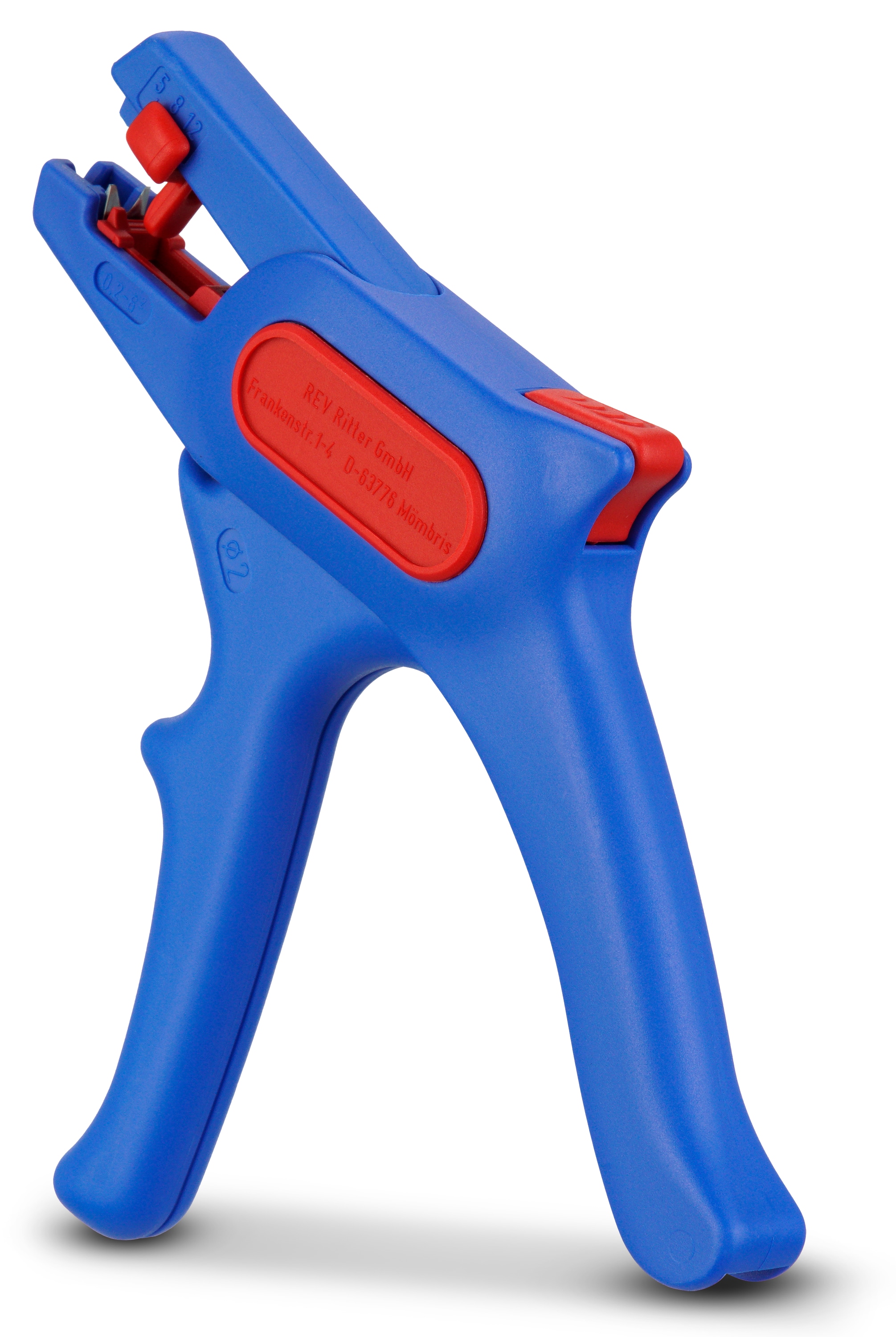 REV Abisolierzange, 0,2...6mm², blau/rot REV Abisolierzange, 0,2... 6mm², blau/rot