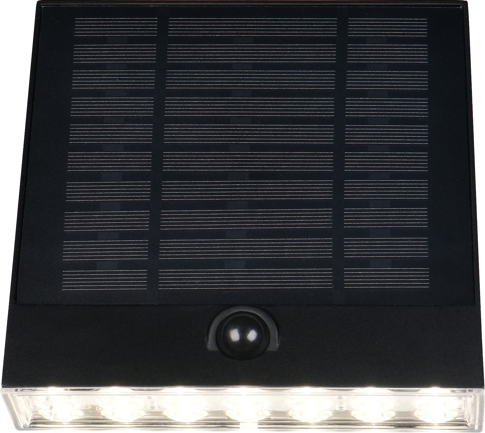 REALITY Solar LED-Wandleuchte ALVORADA, R23326102, 6 W, 600lm, 4000K, schwarz