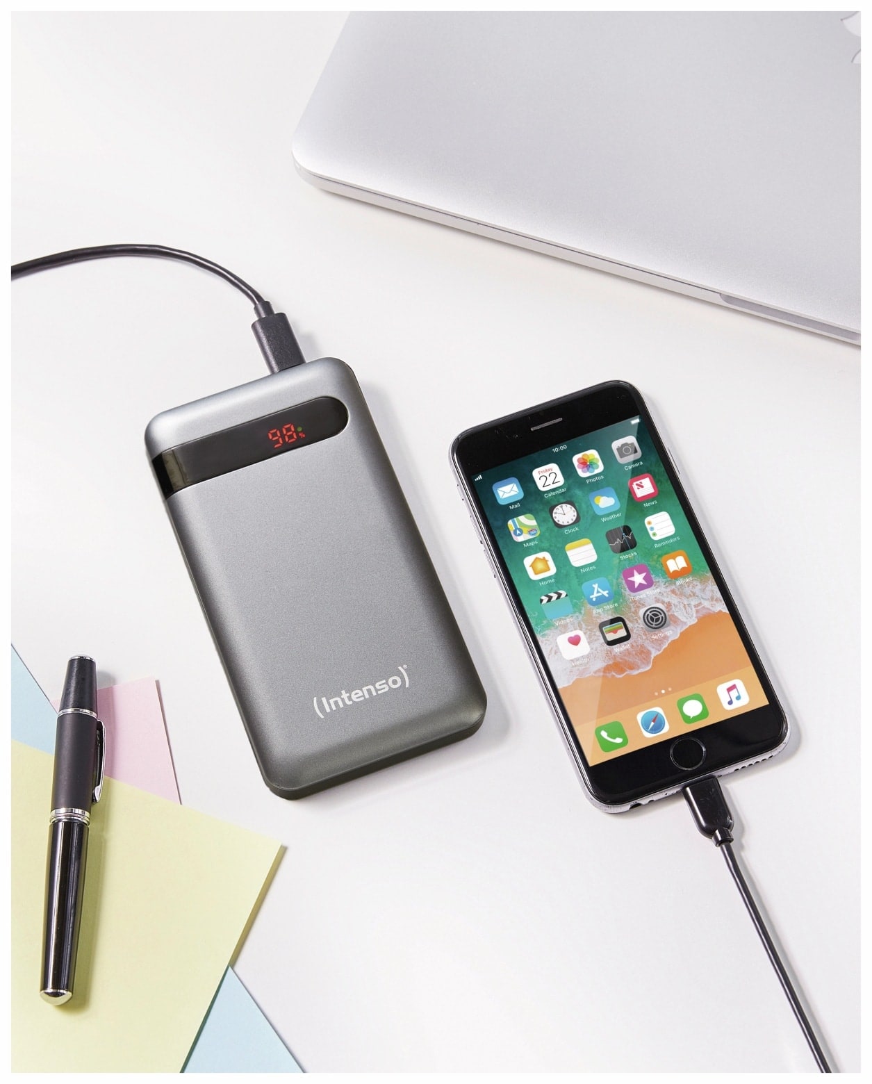 INTENSO USB Powerbank 7332330 PD10000, 10.000 mAh, schwarz INTENSO USB Powerbank 7332330 PD10000, 10.000 mAh, schwarz