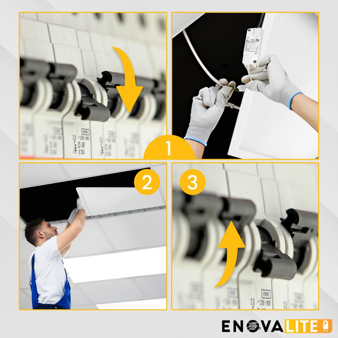 ENOVALITE LED-Panel, 36 W, 3600 lm, EEK: F, 1200x300 mm, 6000 K ENOVALITE LED-Panel, 36 W, 3600 lm, EEK: F, 1200x300 mm, 6000 K