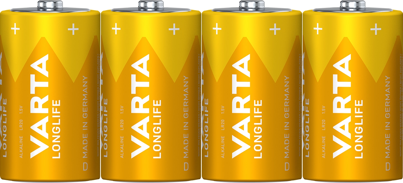 VARTA Mono-Batterie LONGLIFE, 4St.