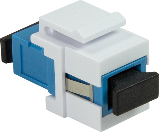 LOGILINK SC-Simplex Kupplung NK0034 blau/weiß, Einbau in Keystone Panels LOGILINK SC-Simplex Kupplung NK0034 blau/weiß, Einbau in Keystone Panels