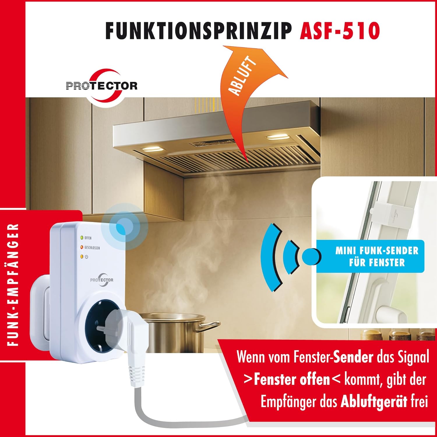 PROTECTOR Abluftsteuerung ASF-510 Abluftsteuerung PROTECTOR ASF-510