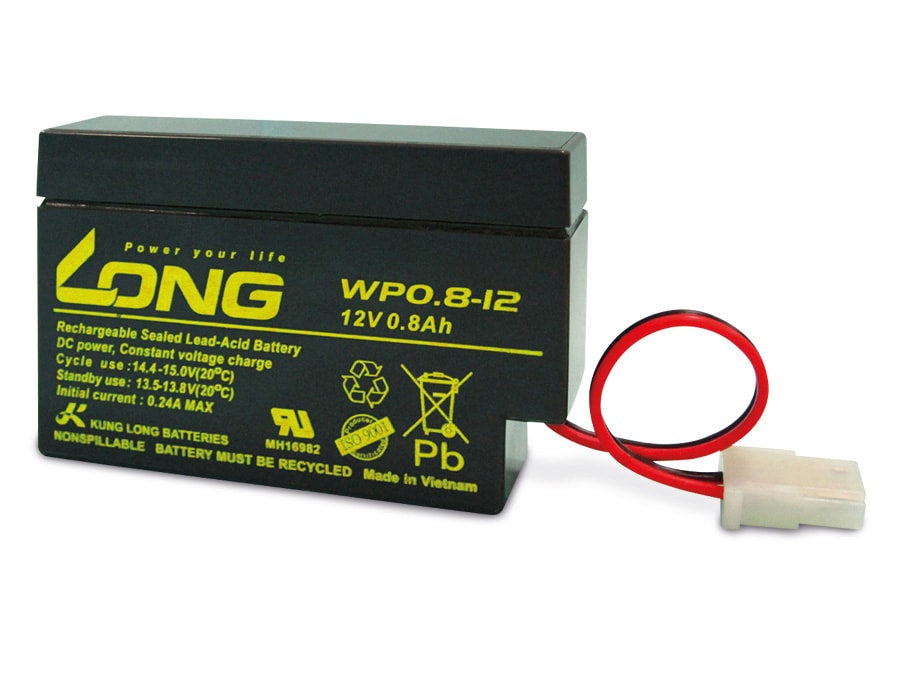 KUNG LONG Blei-Akkumulator WP0.8-12, 12 V-/0,8 Ah KUNG LONG Blei-Akkumulator WP0.8-12, 12 V-/0,8 Ah