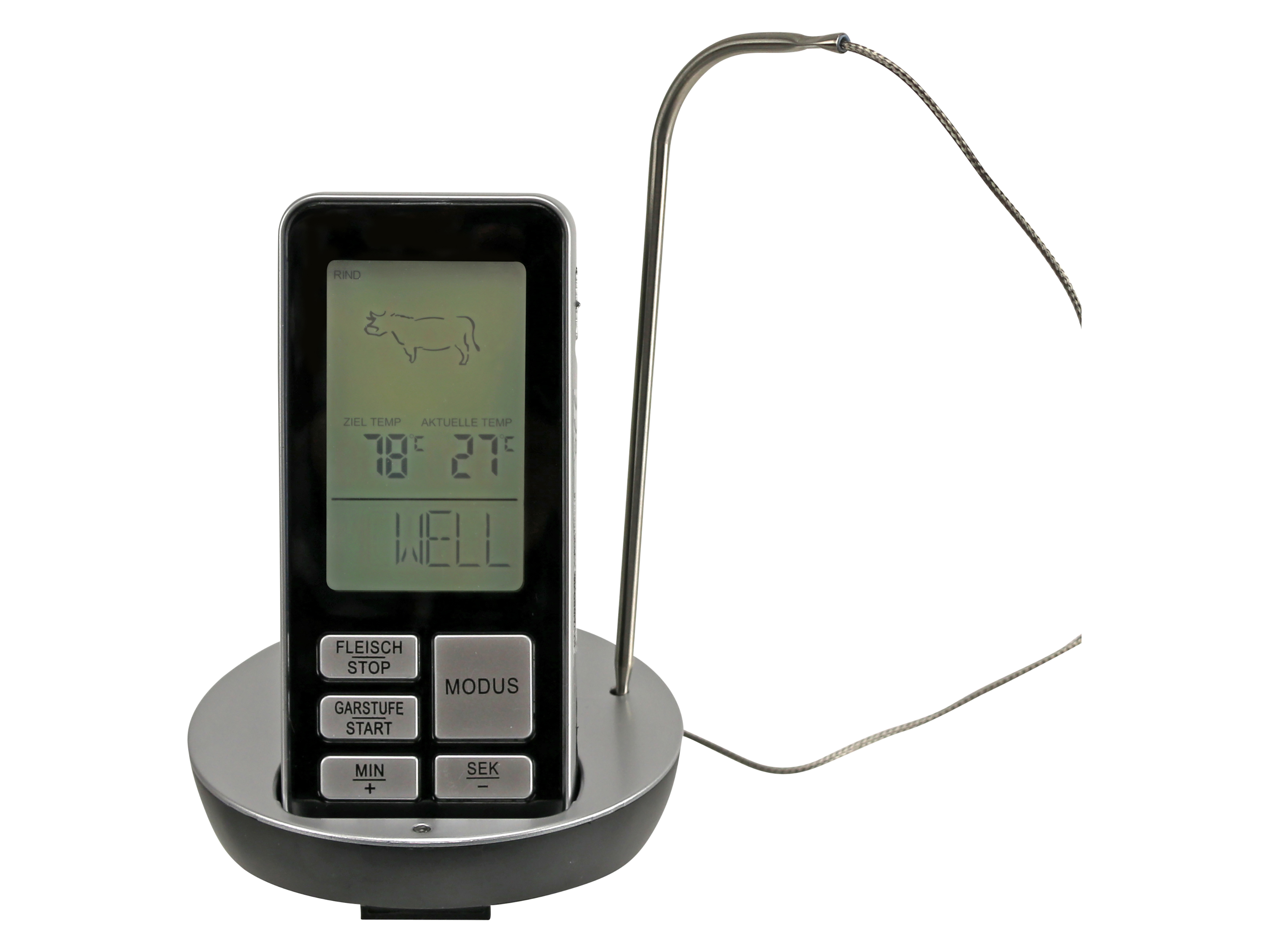 Funk-Grillthermometer GT-MBBQ-05 Funk-Grillthermometer