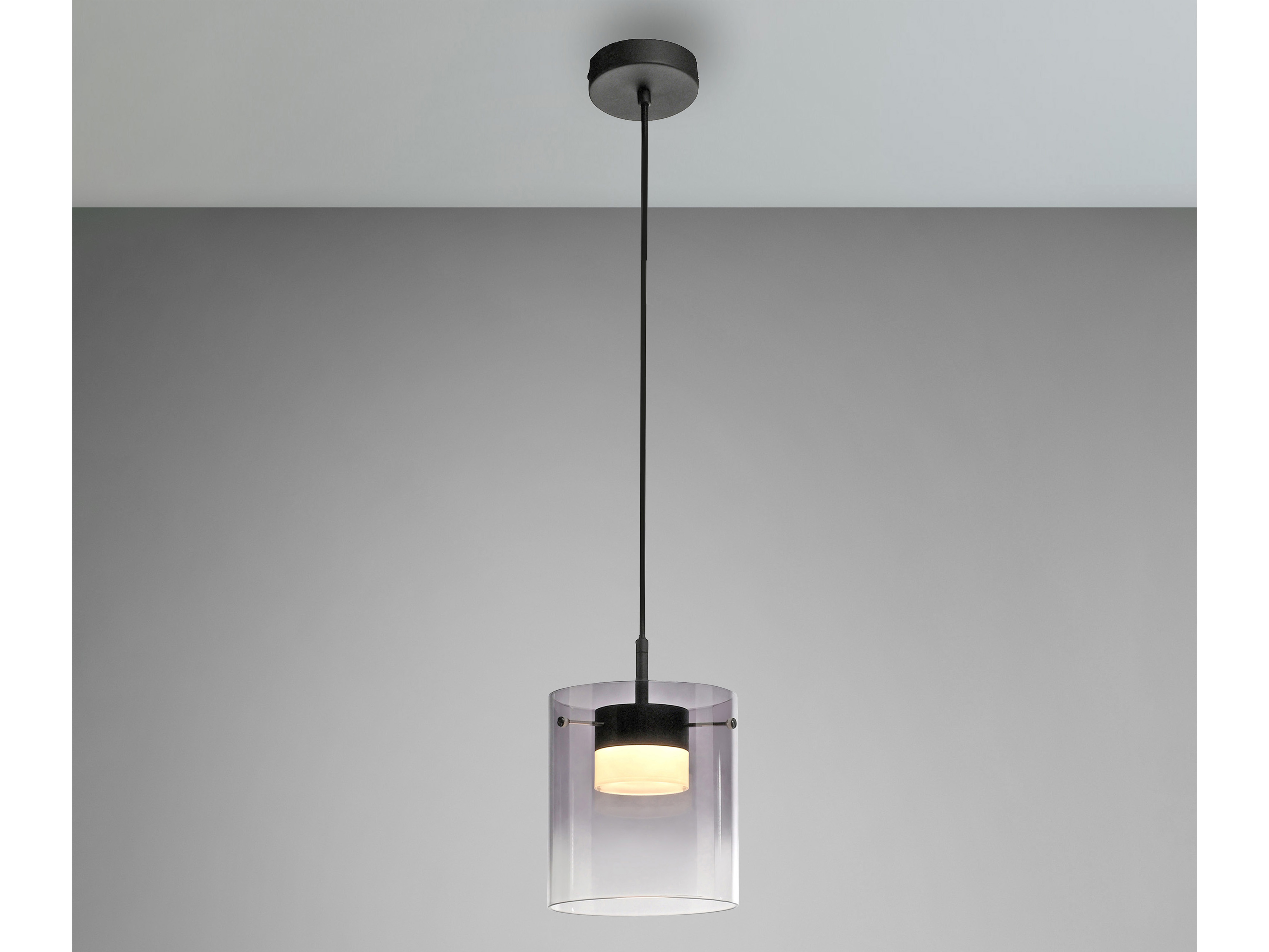 JUST LIGHT LED-Pendelleuchte 14042-18, 7,5W, 800lm, 3000K, schwarz JUST LIGHT LED-Pendelleuchte 14042-18, 7,5W, 800lm, 3000K, schwarz