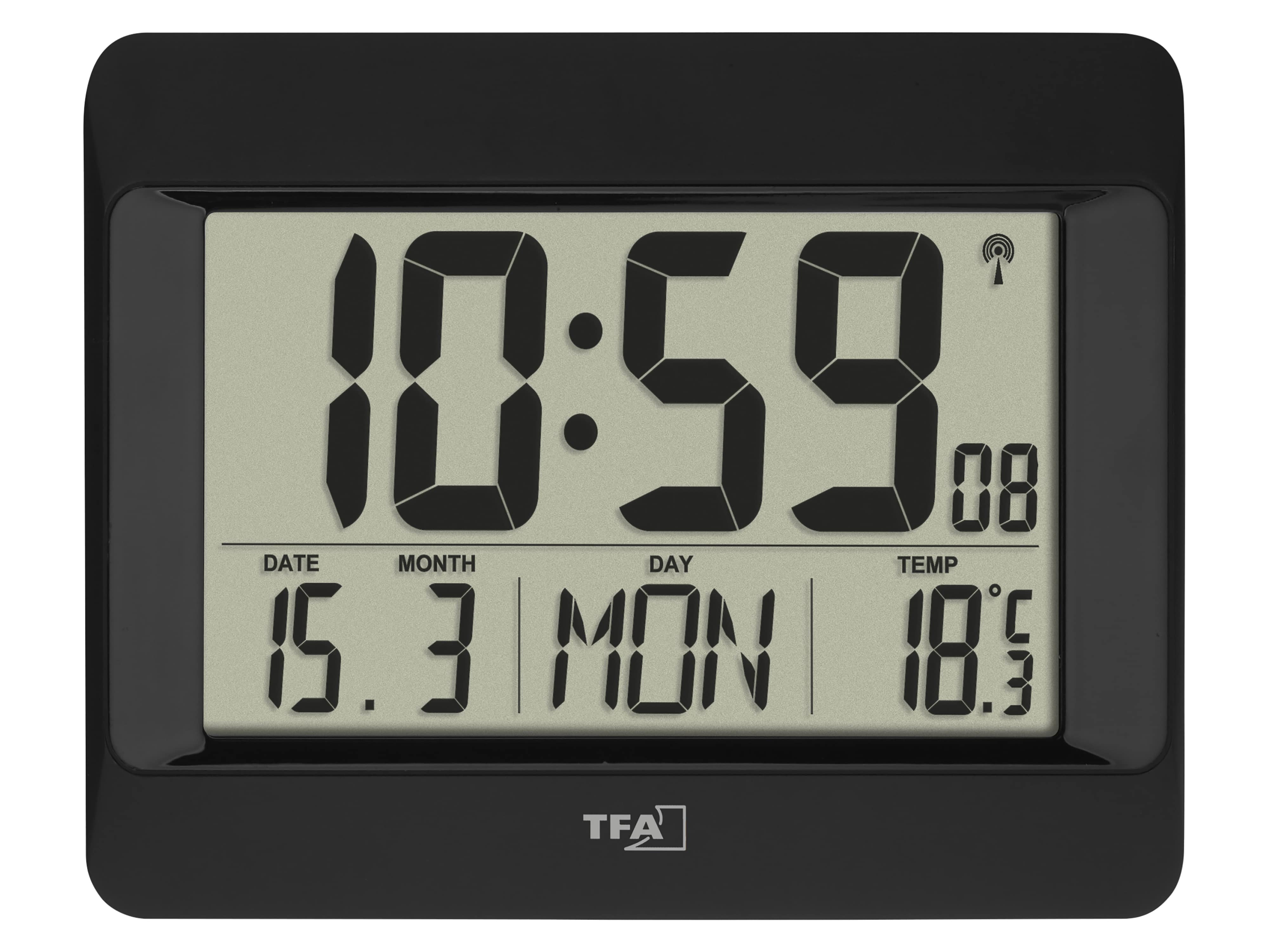 TFA Funkuhr 60.4519.01, mit Innentemperatur TFA Funkuhr 60.4519.01, mit Innentemperatur