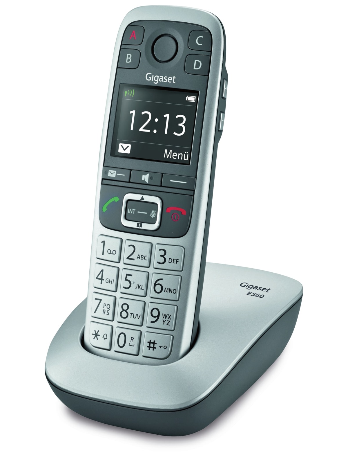 GIGASET Schnurloses DECT-Großtasten-Telefon E560 GIGASET Schnurloses DECT-Großtasten-Telefon E560