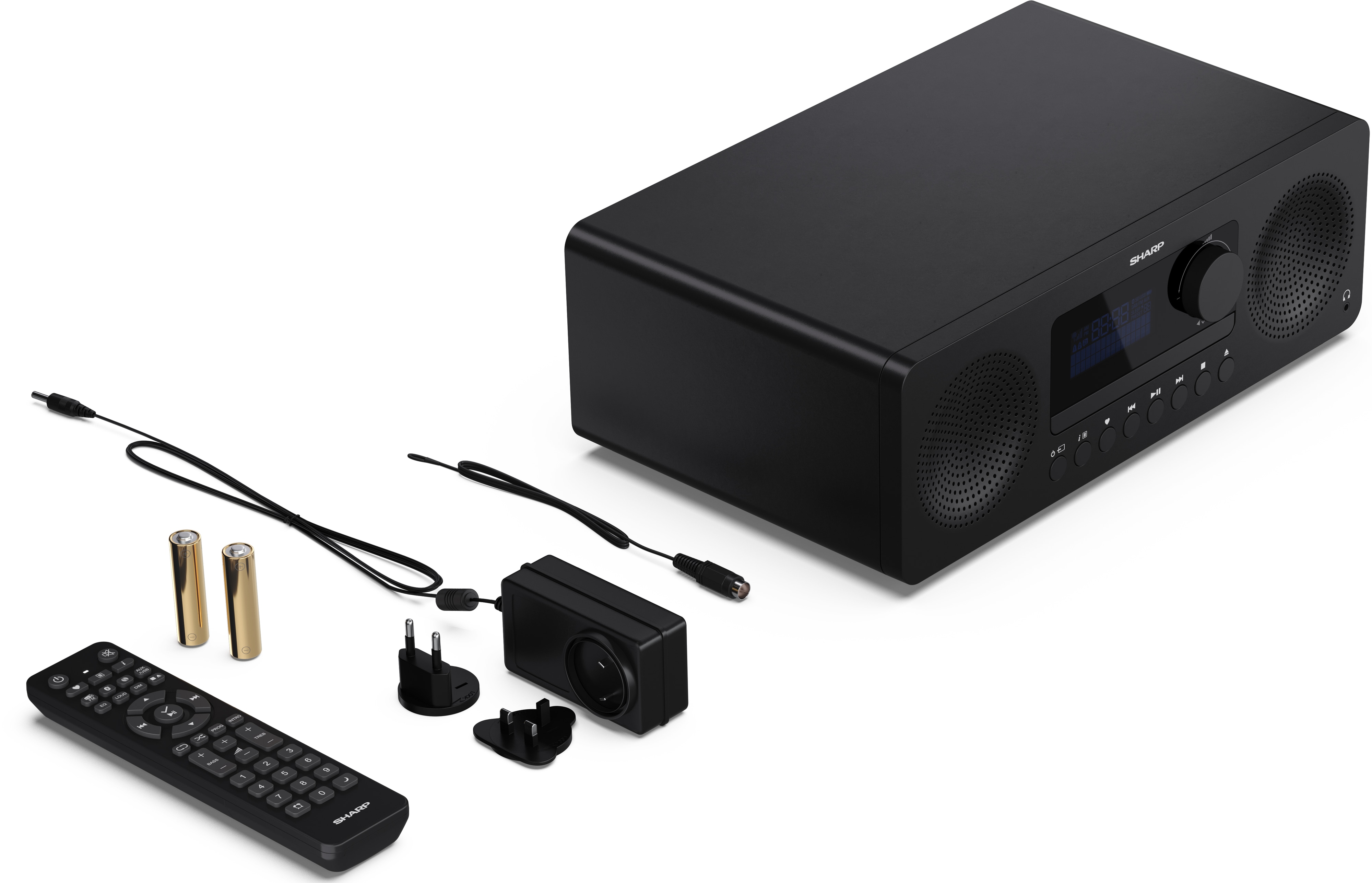 SHARP HiFi-Anlage XL-B720D, All-in-one, schwarz, DAB+, Bluetooth, MP3, CD SHARP HiFi-Anlage XL-B720D, All-in-one, schwarz, DAB+, Bluetooth, MP3, CD-Lafw.