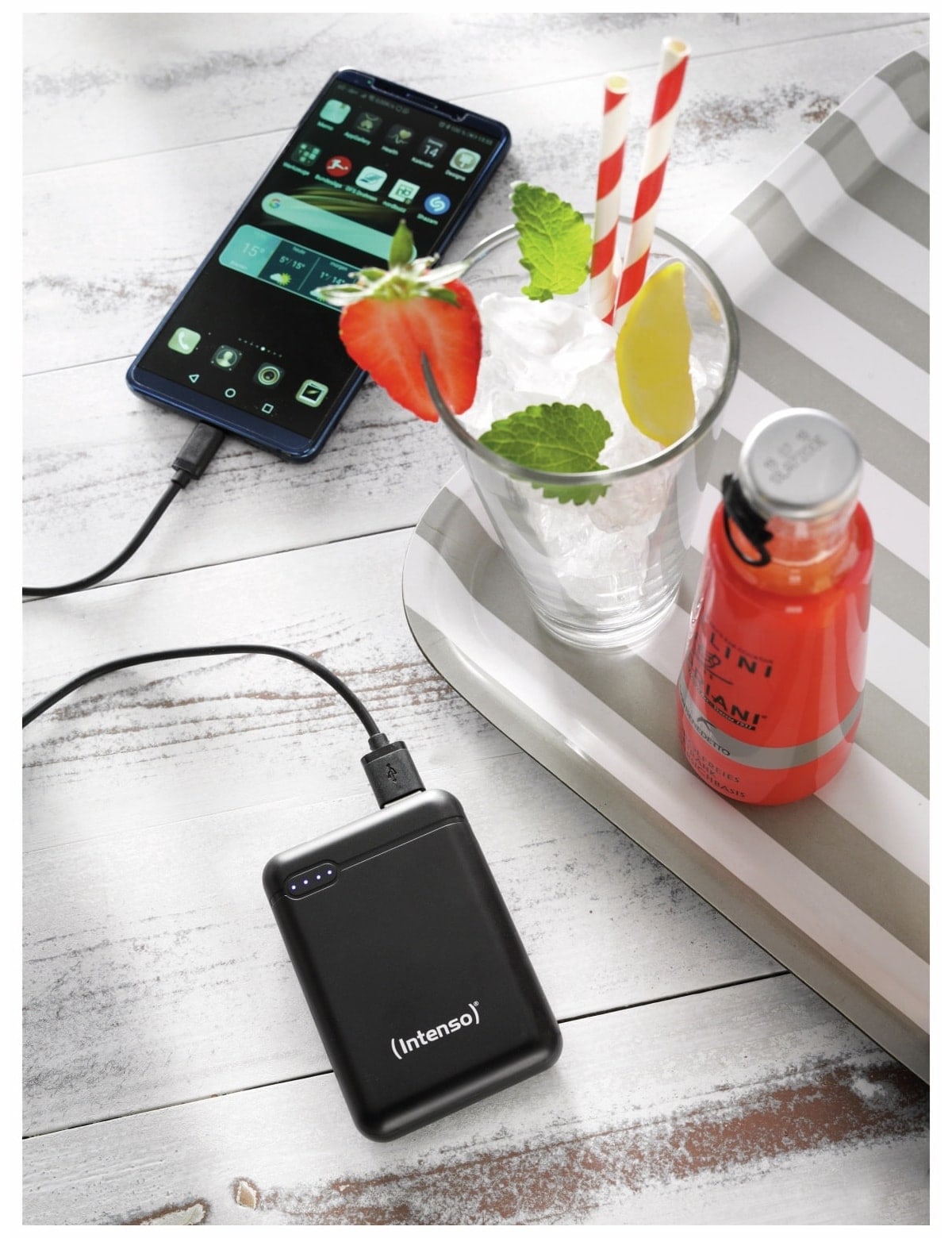 INTENSO USB Powerbank 7313530 XS 10000, 10.000 mAh, schwarz INTENSO USB Powerbank 7313530 XS 10000, 10.000 mAh, schwarz