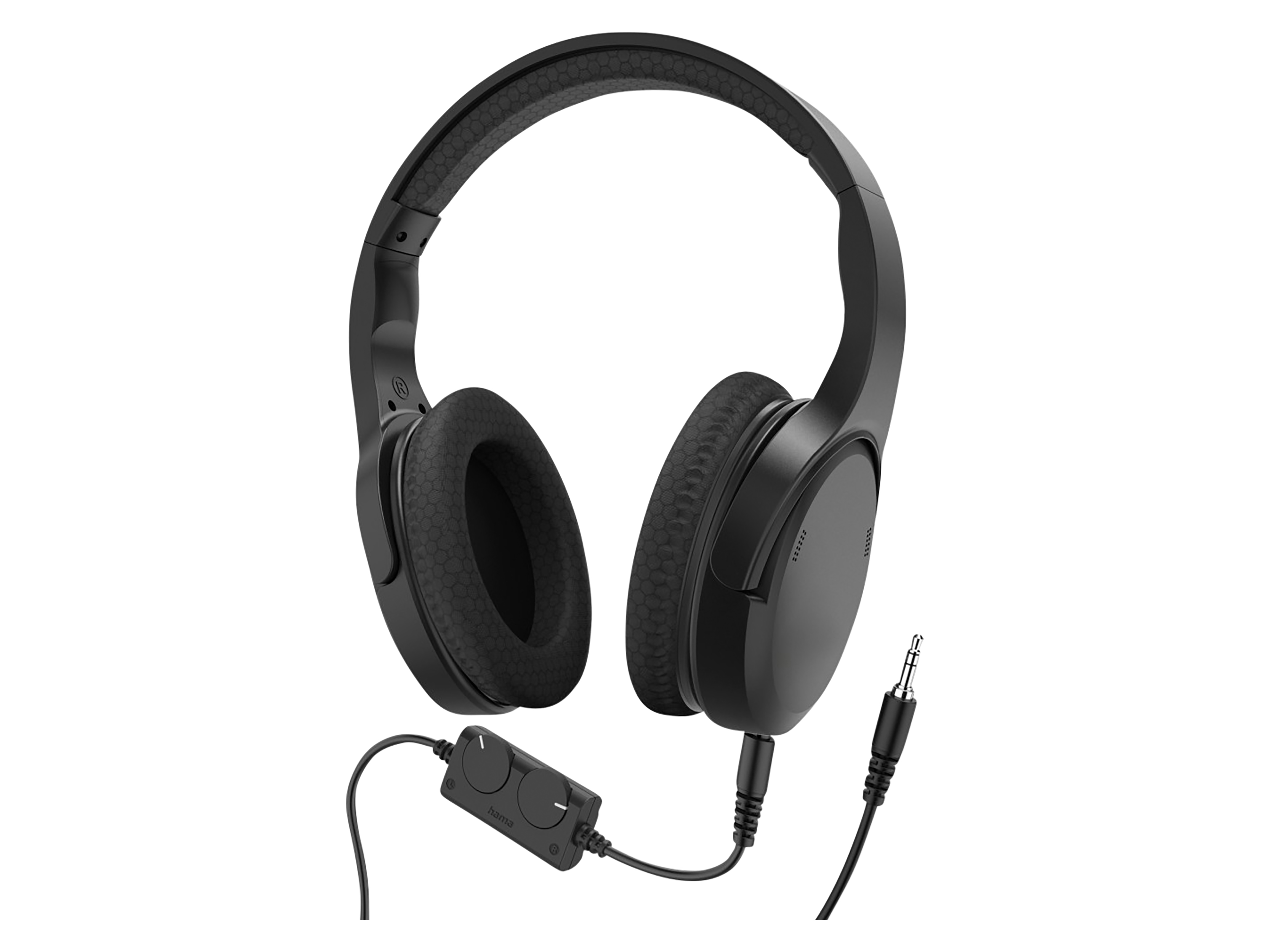 Fernsehkopfhörer HAMA, Over-Ear, 6m Kabel, Lautstärkeregelung, schwarz