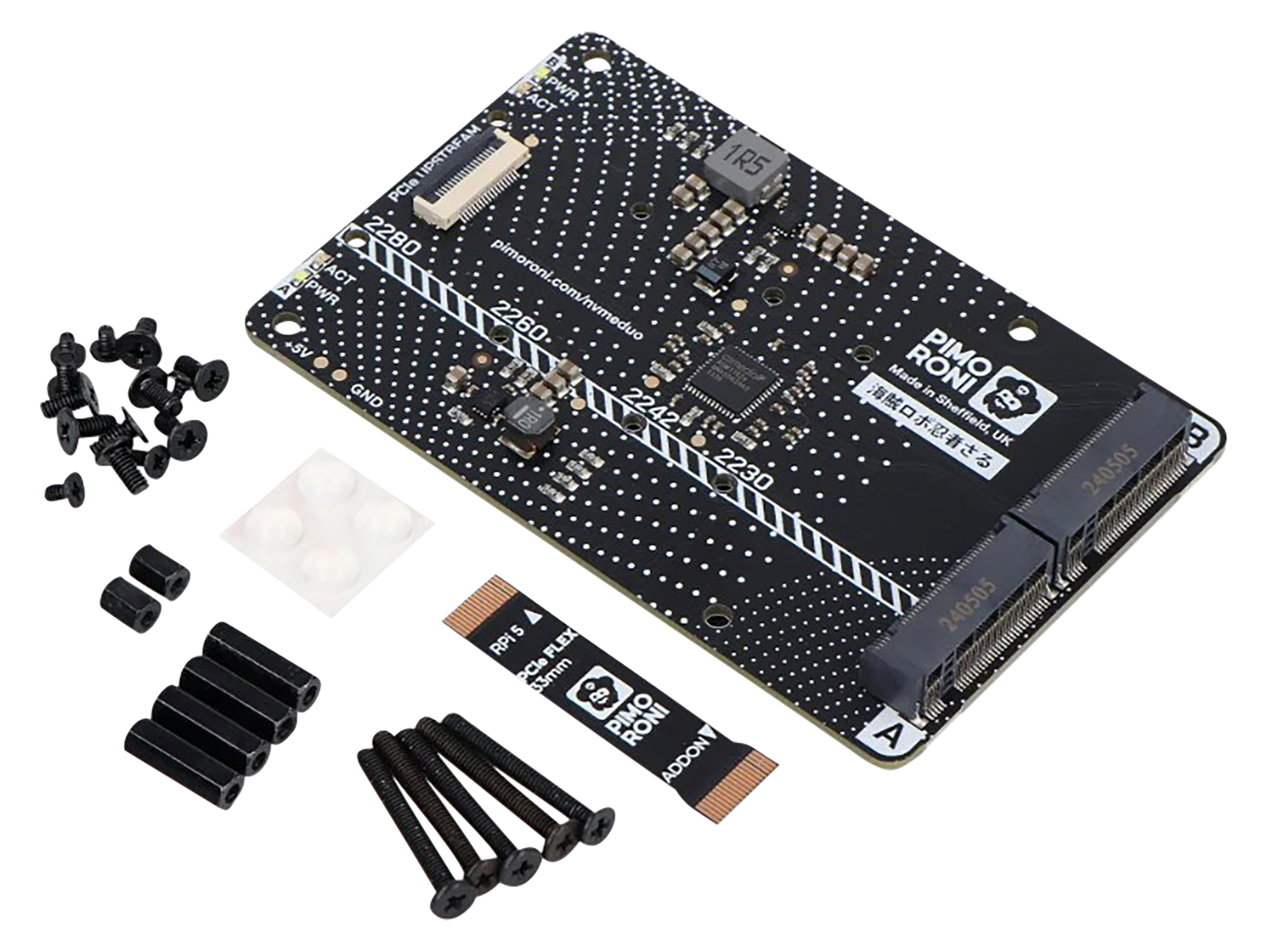 PIMORONI Dual NVMe base für Raspberry Pi 5 PIMORONI Dual NVMe base für Raspberry Pi 5