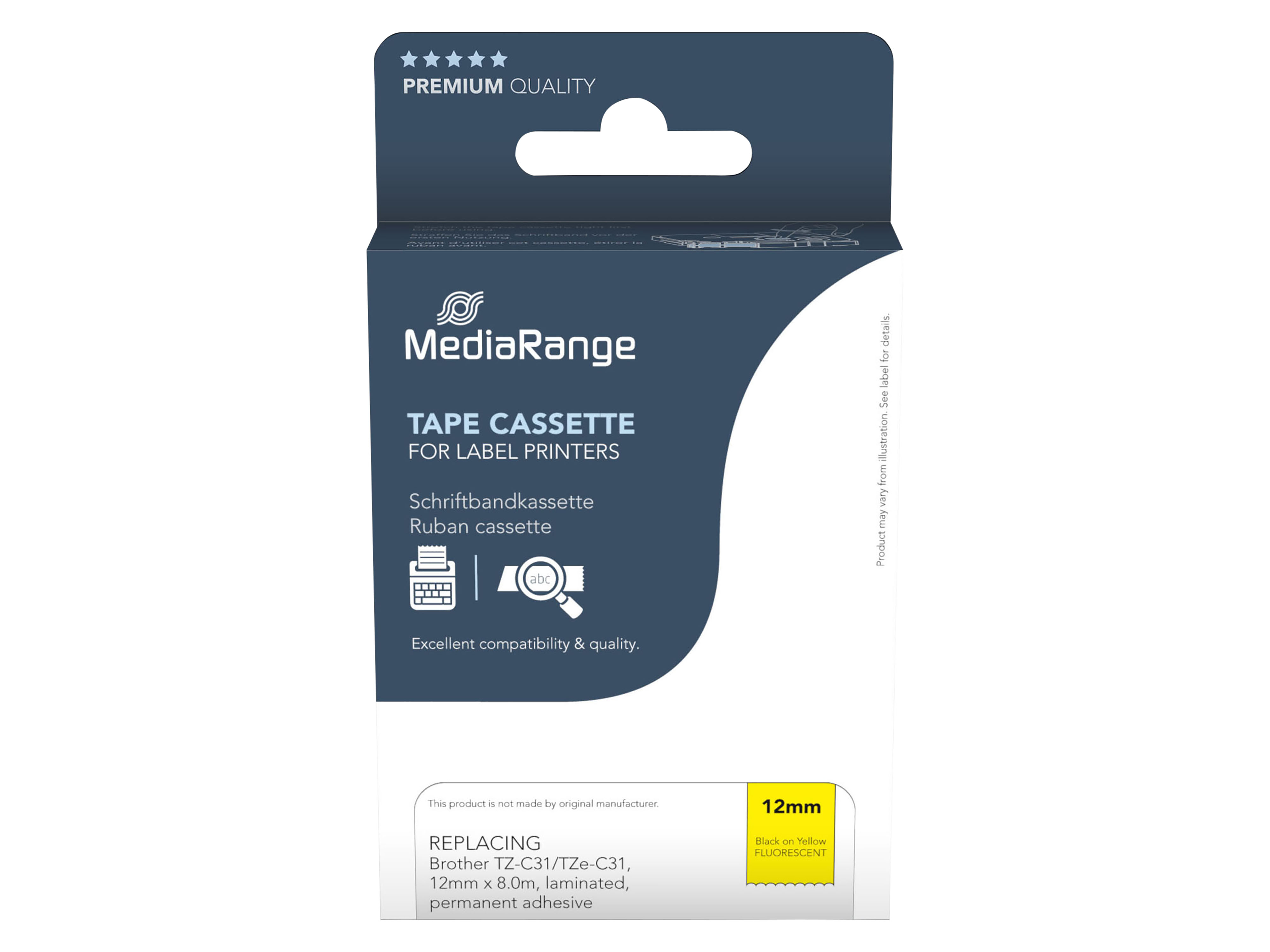 MEDIARANGE Schriftband MRBTZC31, ersetzt Brother TZ-C31/TZe-C31 MEDIARANGE Schriftband MRBTZC31, ersetzt Brother TZ-C31/TZe-C31