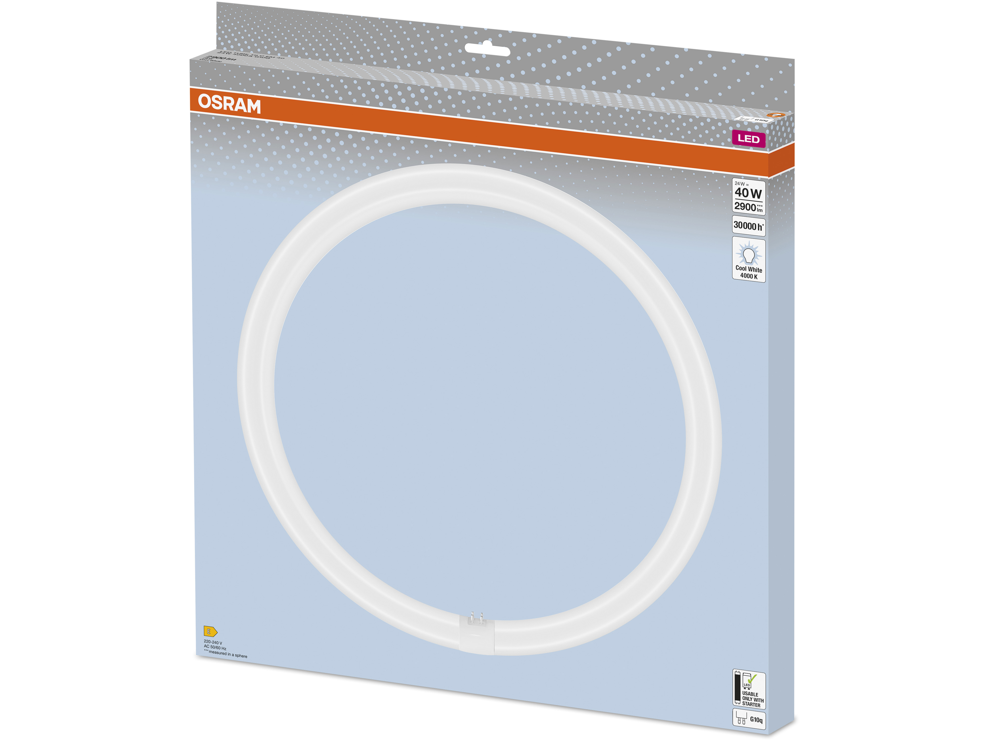 OSRAM LED-Röhre T9, Ringform, G10q, EEK: E, 24W, 2900lm, 4000K OSRAM LED-Röhre T9, Ringform, G10q, EEK: E, 24W, 2900lm, 4000K