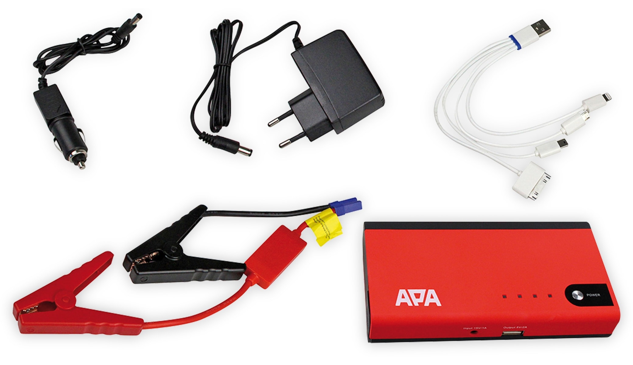 APA Jumpstarter 16480, Lithium Ionen, 11.000 mAh APA Jumpstarter 16480, Lithium Ionen, 11.000 mAh