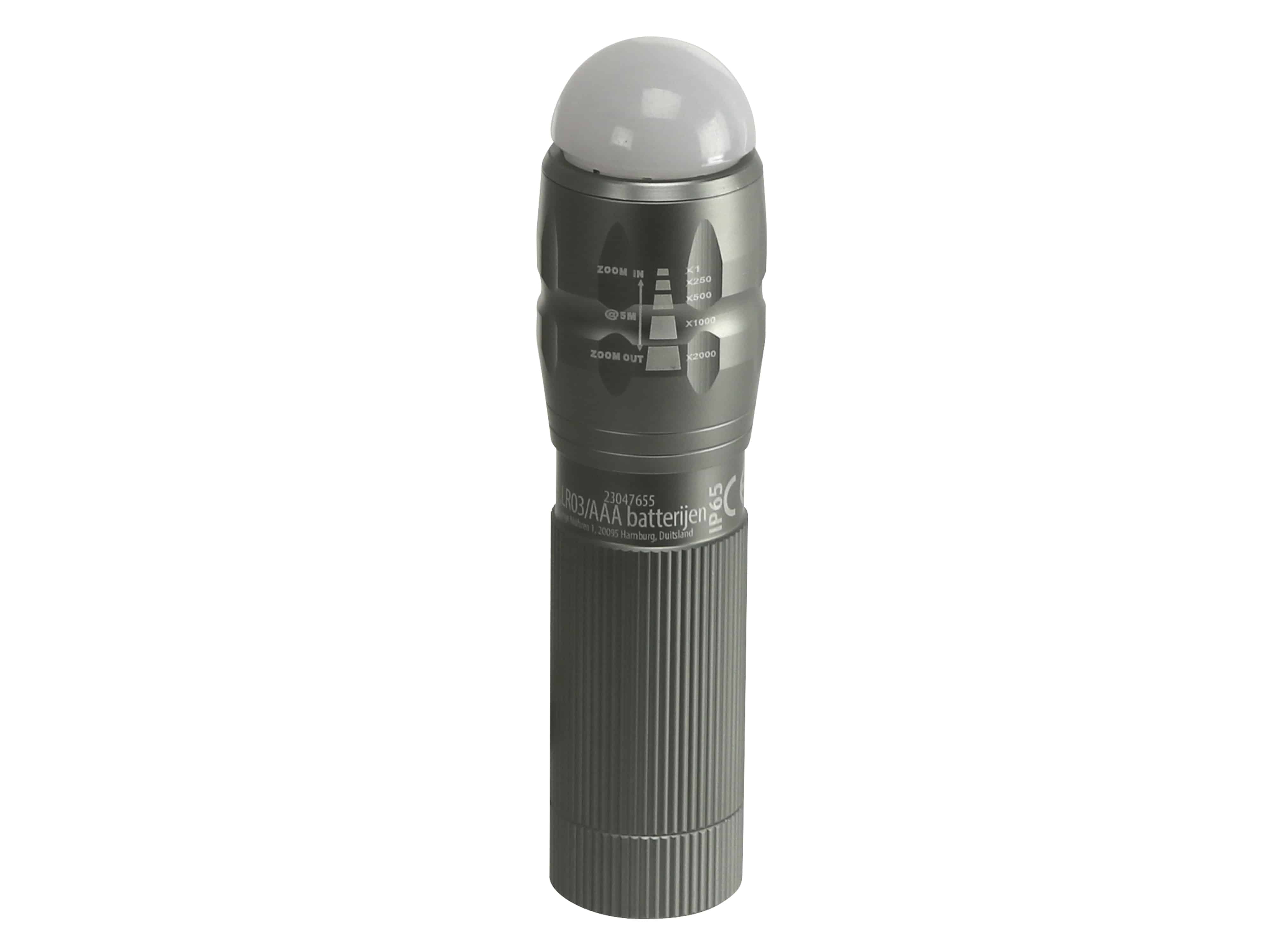 LED-Taschenlampe, WTE-490M-1, Alu, 400 lm, grau LED-Taschenlampe, WTE-490M-1, Alu, 400 lm, grau