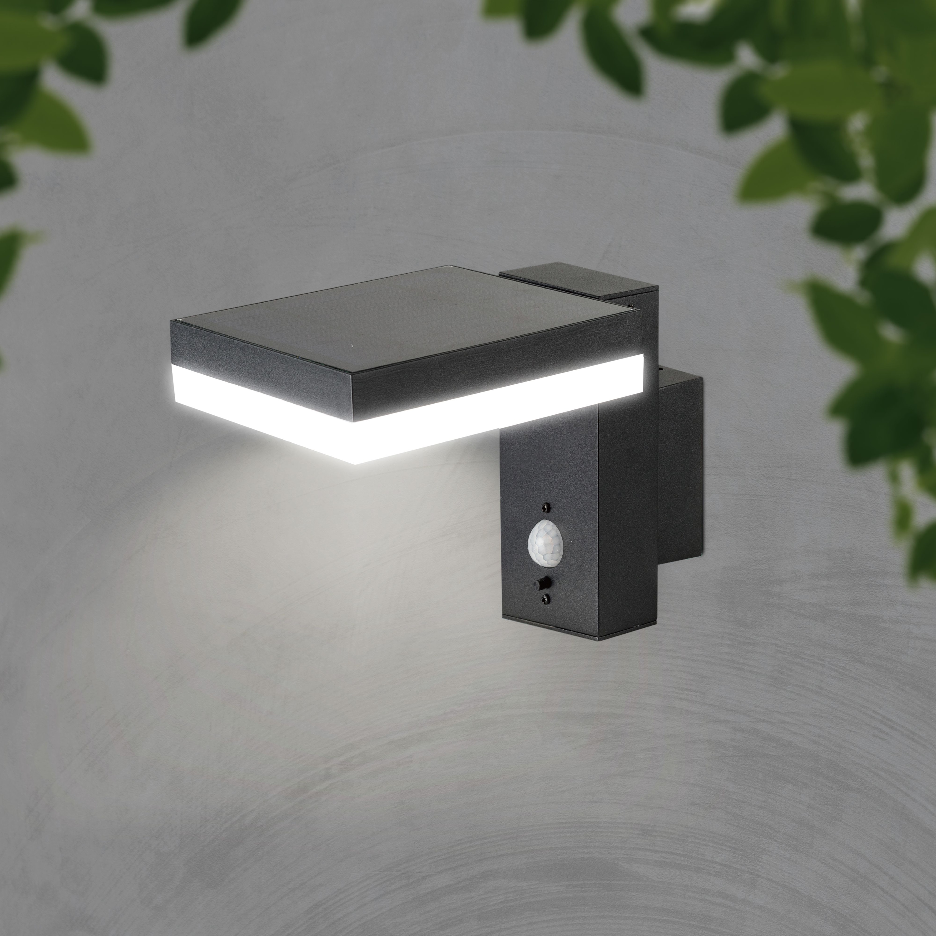 V-TAC Solar LED-Wandleuchte VT-1147, 2 W, 3000 K, IP54, mit Bewegungssensor V-TAC Solar LED-Wandleuchte VT-1147, 2 W, 3000 K, IP54, mit Bewegungssensor