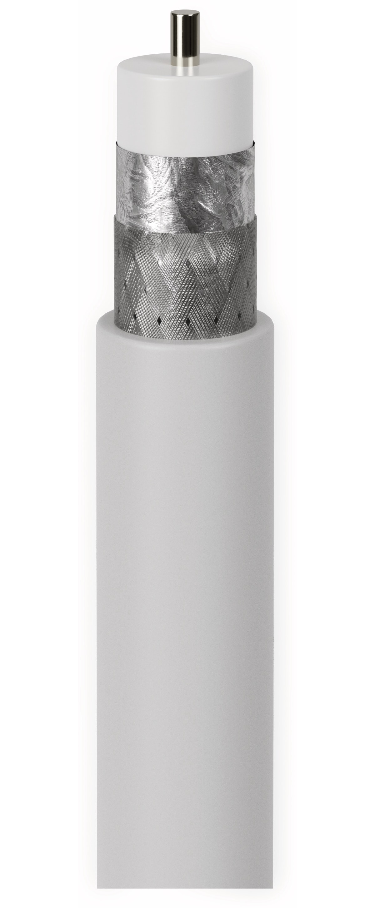 GOOBAY Koaxialkabel 49760, 25 m, weiß, 6,5 mm, CCS, 90 dB GOOBAY Koaxialkabel 49760, 25 m, weiß, 6,5 mm, CCS, 90 dB