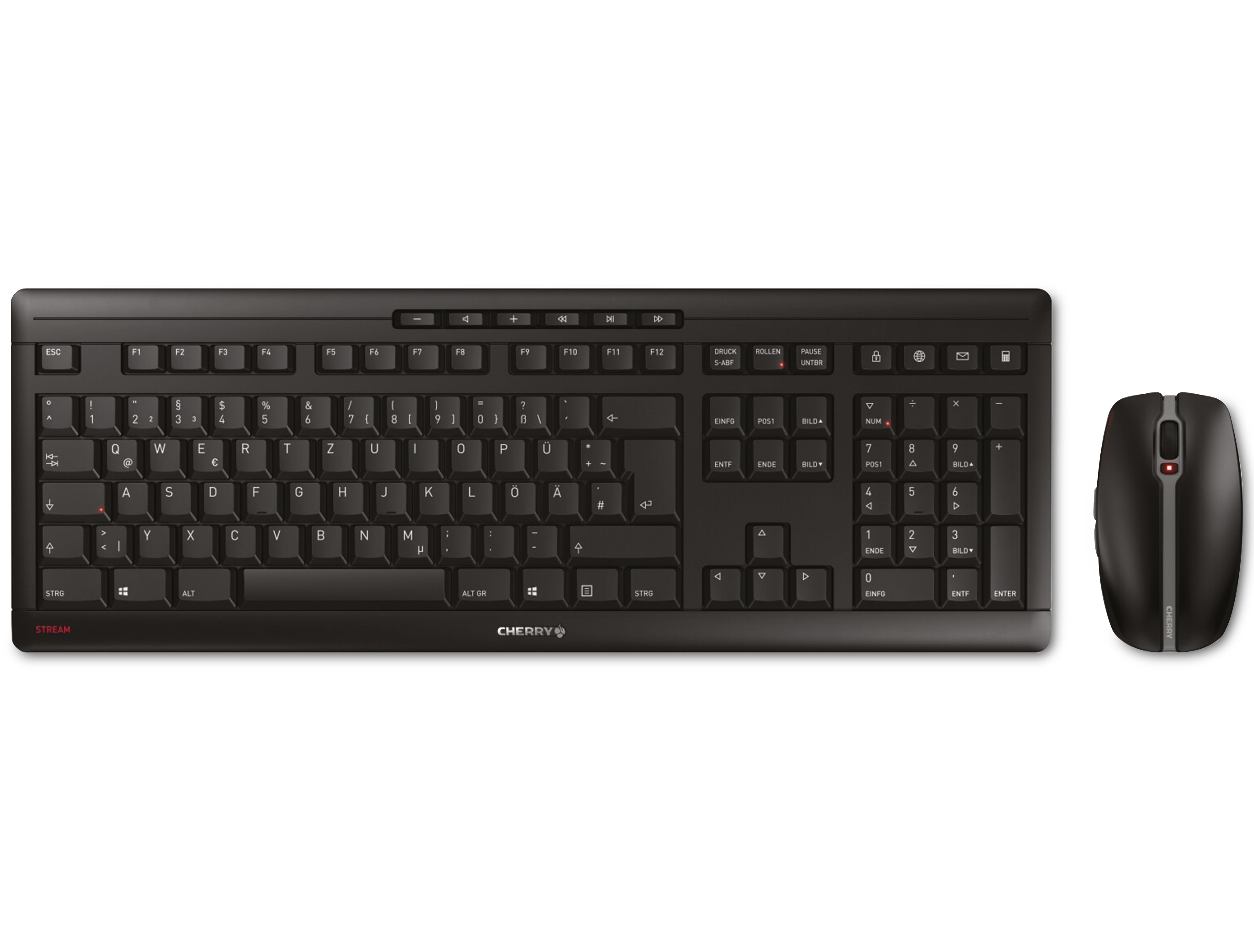 CHERRY Maus- und Tastaturset Stream, schwarz CHERRY Maus- und Tastaturset Stream, schwarz