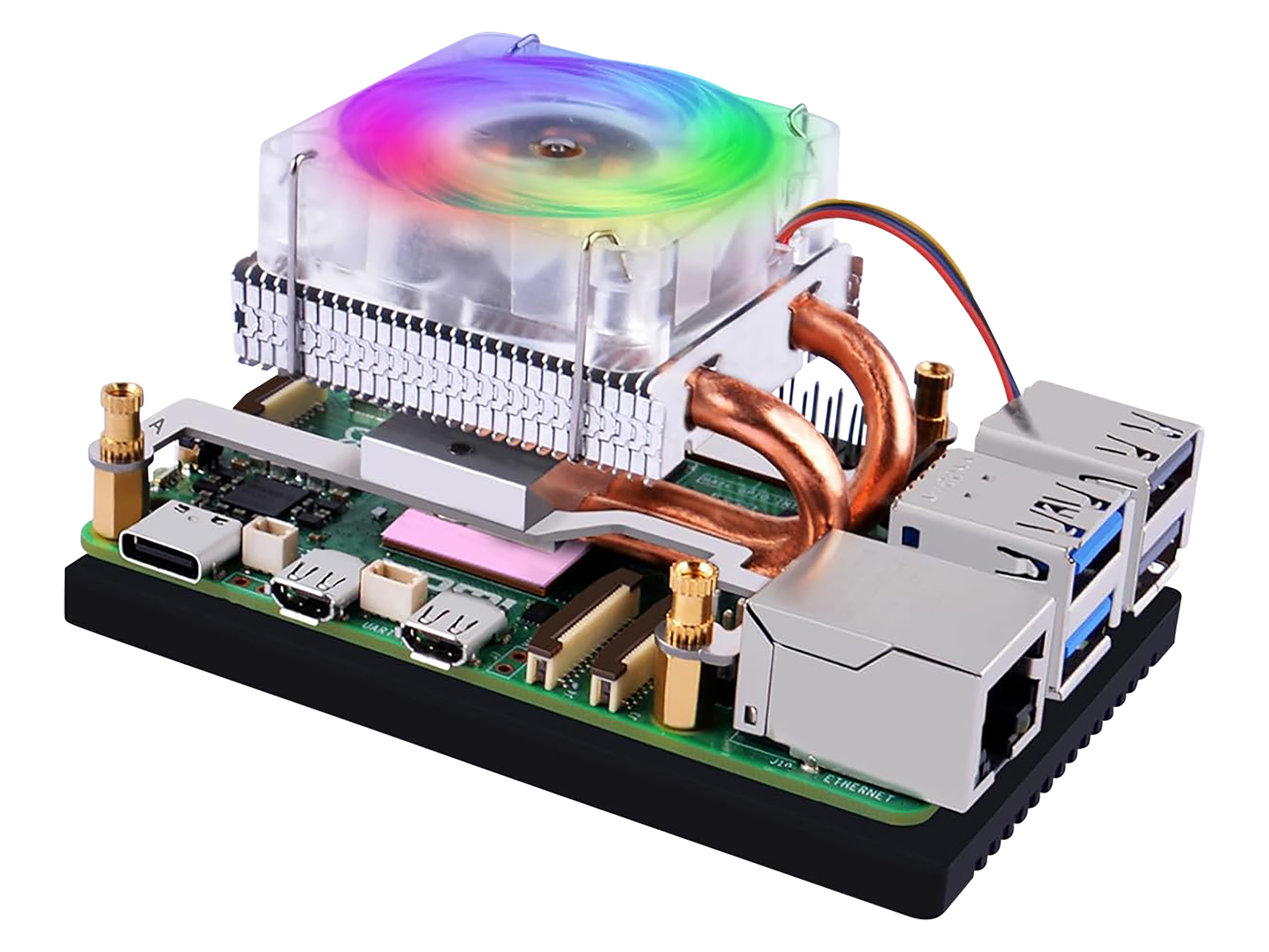 KUBII ICE Tower Lüfter für Raspberry Pi 5, Horizontal, EP-0215 KUBII ICE Tower Lüfter für Raspberry Pi 5, Horizontal, EP-0215
