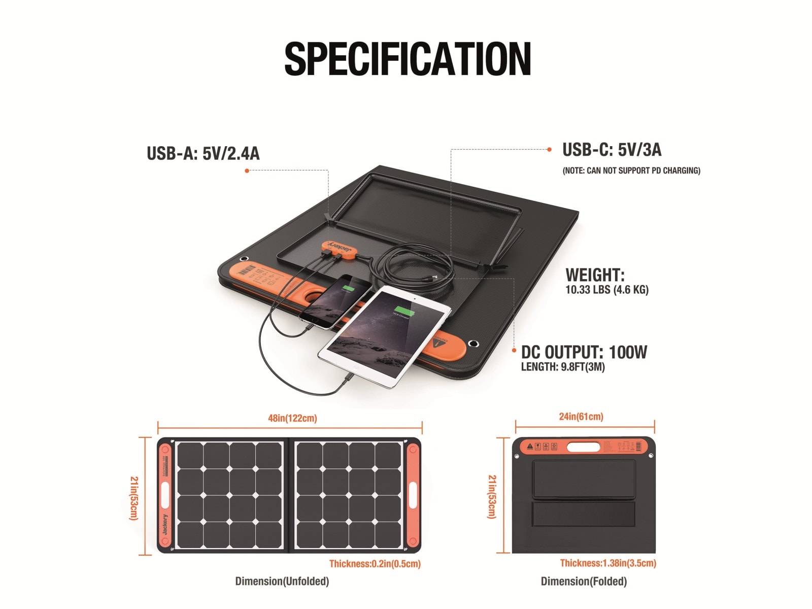 JACKERY Solarpanel Saga 100 JACKERY Solarpanel Saga 100