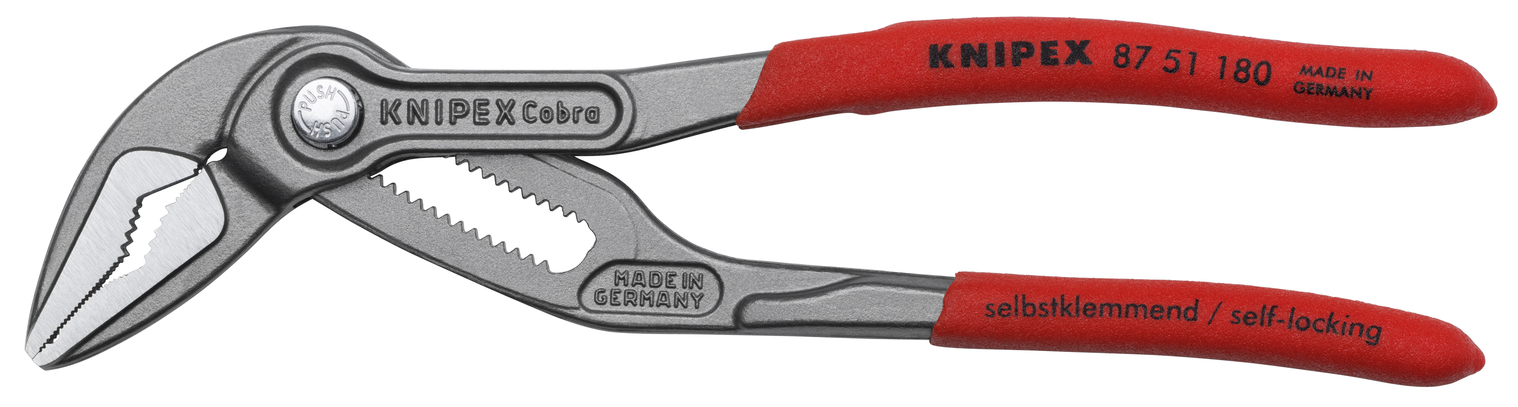 KNIPEX Wasserpumpenzange Cobra ES, 87 51 180, 180 mm