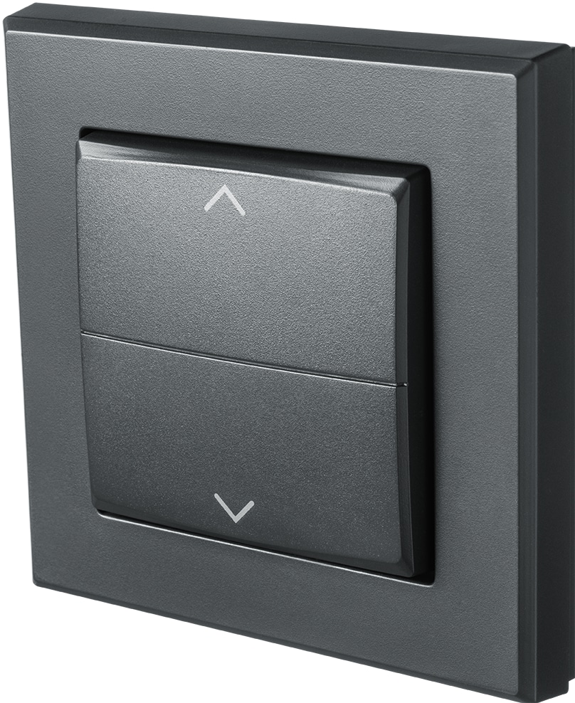 HOMEMATIC IP 156171A0, Tasterwippe, Markenschalter mit Pfeilen, anthrazit HOMEMATIC IP 156171A0, Tasterwippe, Markenschalter mit Pfeilen, anthrazit