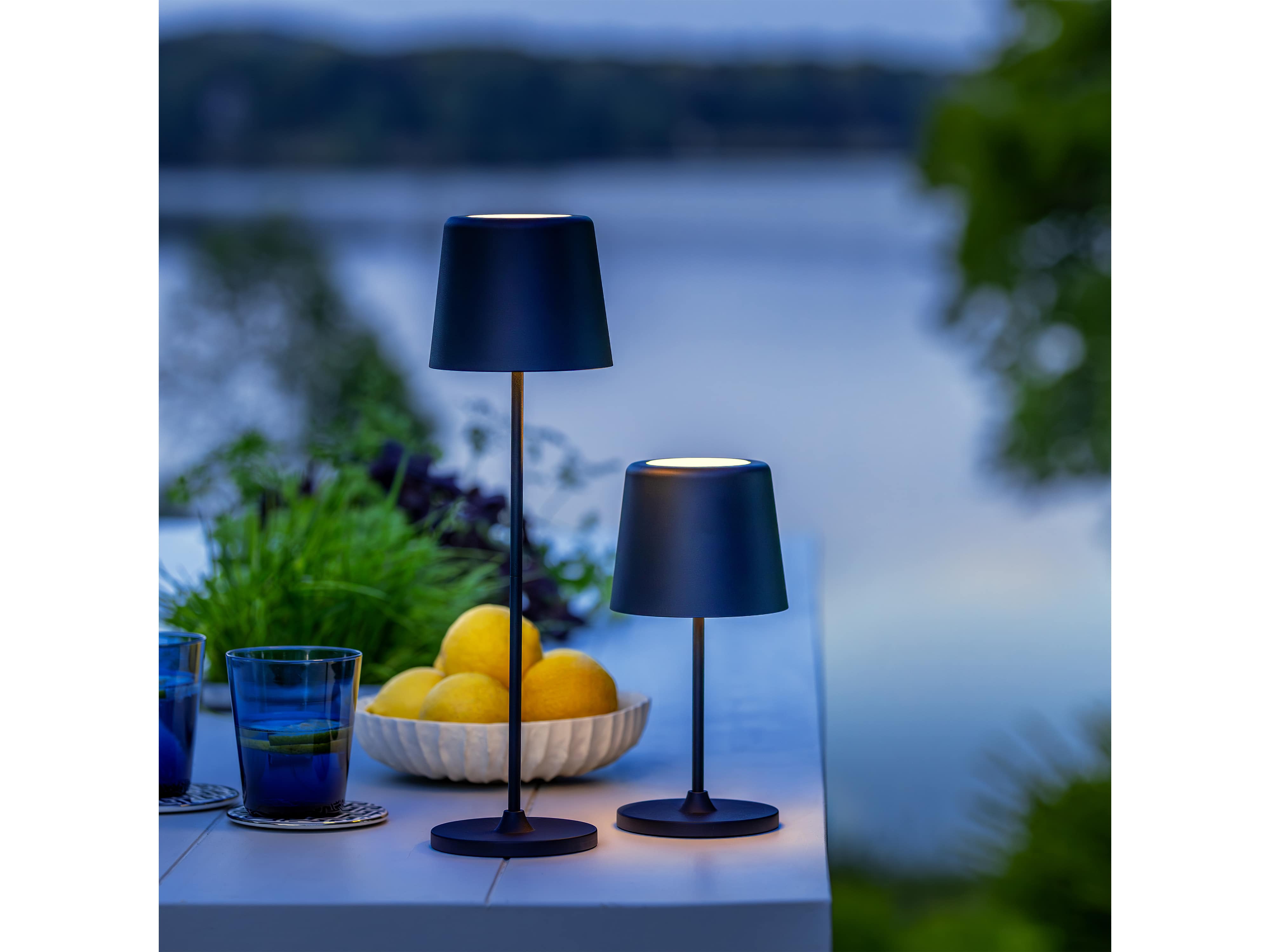 BRILLIANT LED-Akku-Tischleuchte Kaami, 2 W, 310 lm, 3000 K, schwarz, 2er Set BRILLIANT LED-Akku-Tischleuchte Kaami, 2 W, 310 lm, 3000 K, schwarz, 2er Set