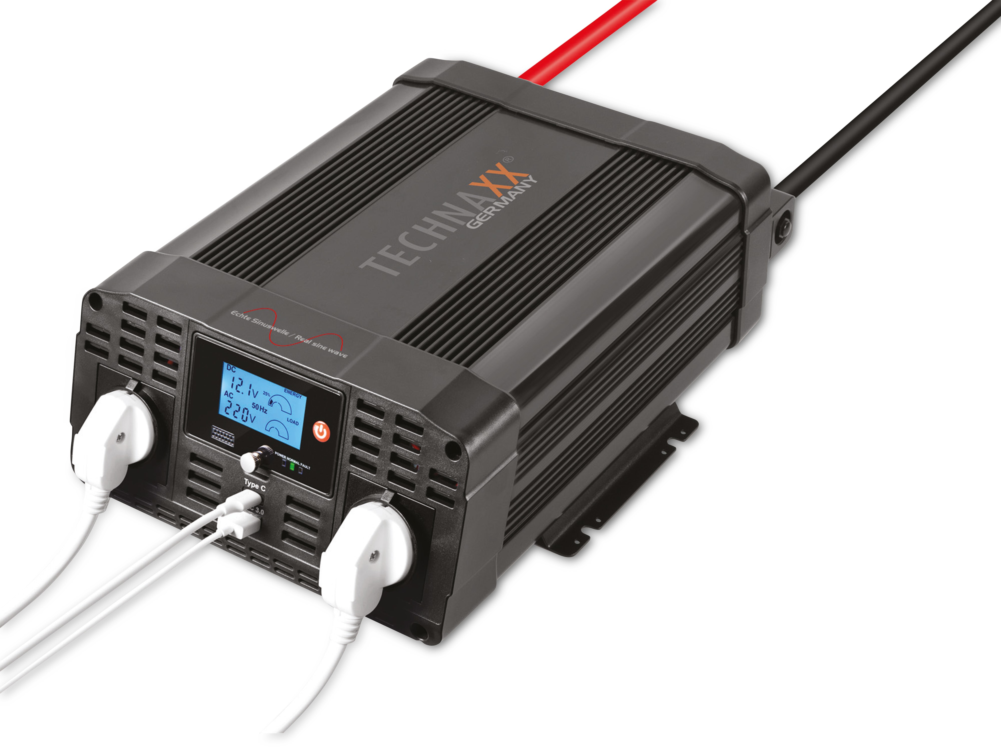TECHNAXX Wechselrichter TE22 Sinus, 2000 W TECHNAXX Wechselrichter TE22 Sinus, 2000 W