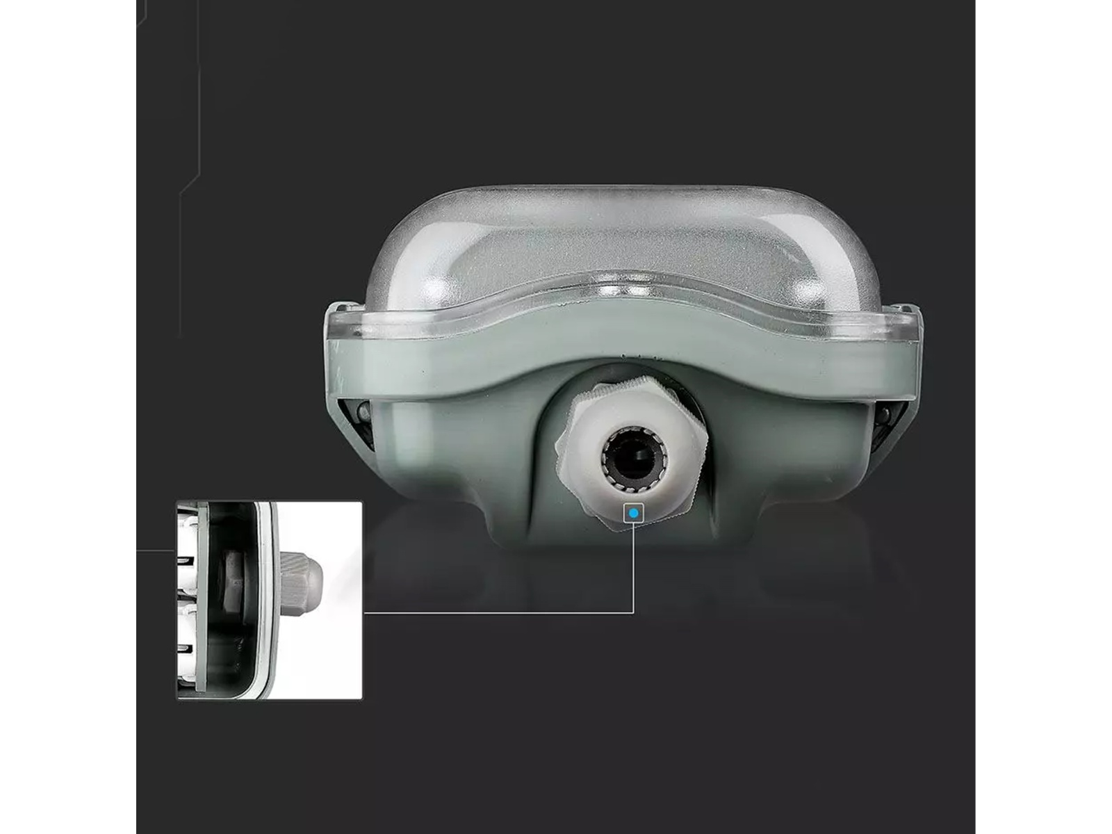 V-TAC LED-Feuchtraum-Wannenleuchte VT-12023 (6399), 2x 18 W, 6500K V-TAC LED-Feuchtraum-Wannenleuchte VT-12023 (6399), 2x 18 W, 6400K