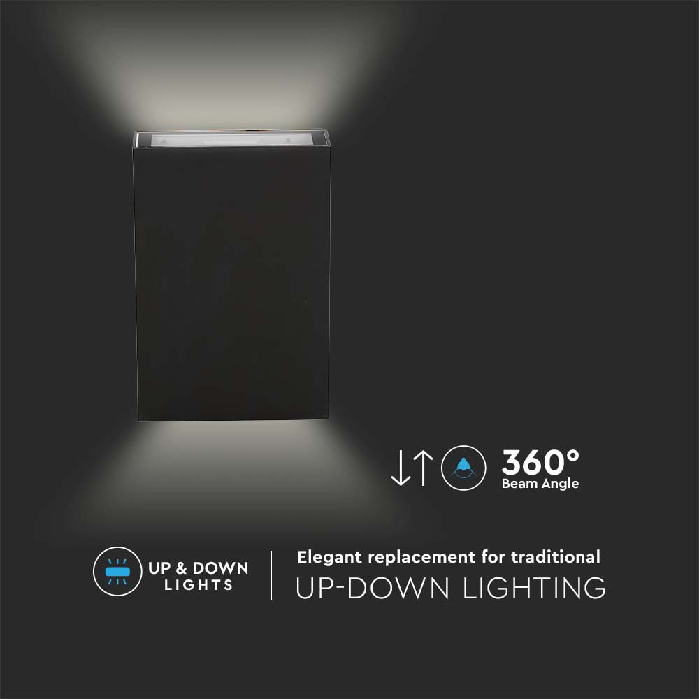 V-TAC LED-Wandleuchte VT-844, EEK: F, 4 W, 400 lm, 3000 K, schwarz V-TAC LED-Wandleuchte VT-844, EEK: F, 4 W, 400 lm, 3000 K, schwarz