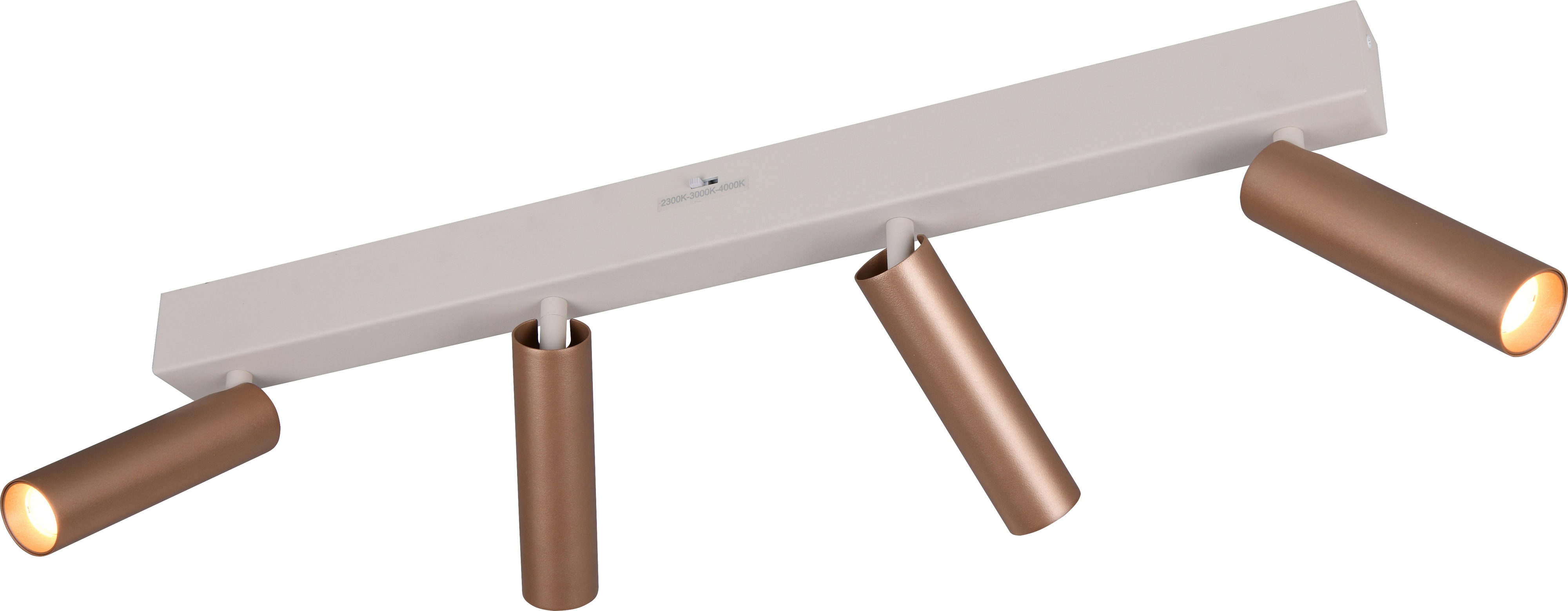 TRIO LED-Spotleuchte AMBALA, 849210465, 4-fach, 4x 5 W, 4x 500 lm, coffee TRIO LED-Spotleuchte AMBALA, 849210465, 4-fach, 4x 5 W, 4x 500 lm, coffee
